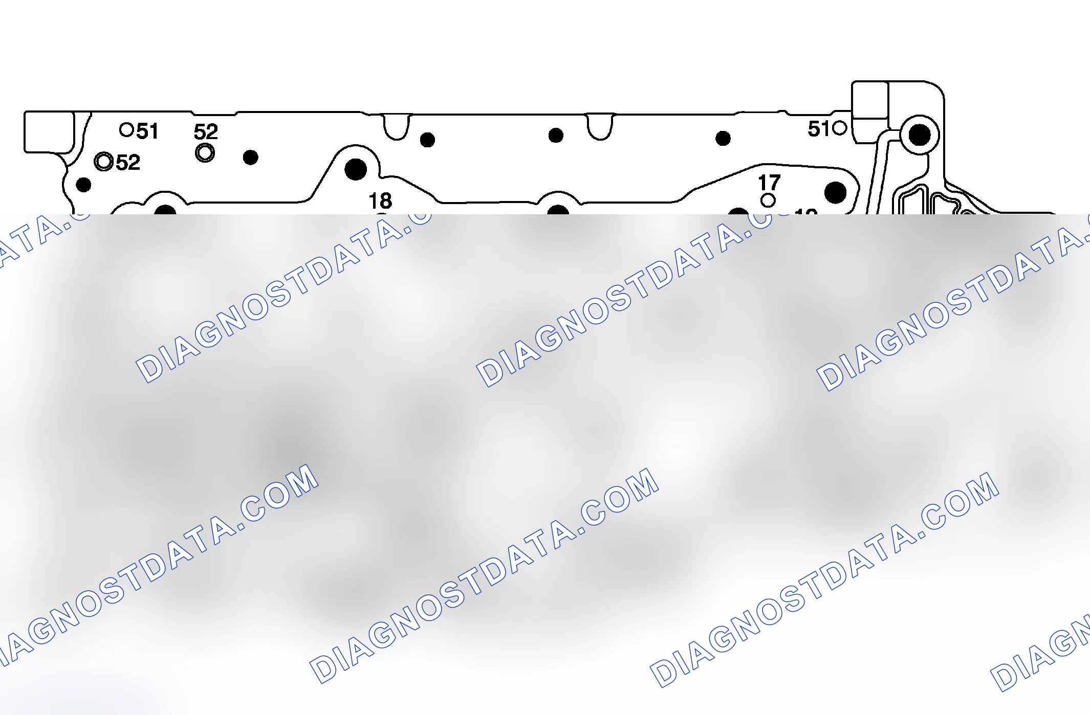 Scheme 77: Control Valve Upper Body Assembly - Control Solenoid Valve Assembly Side