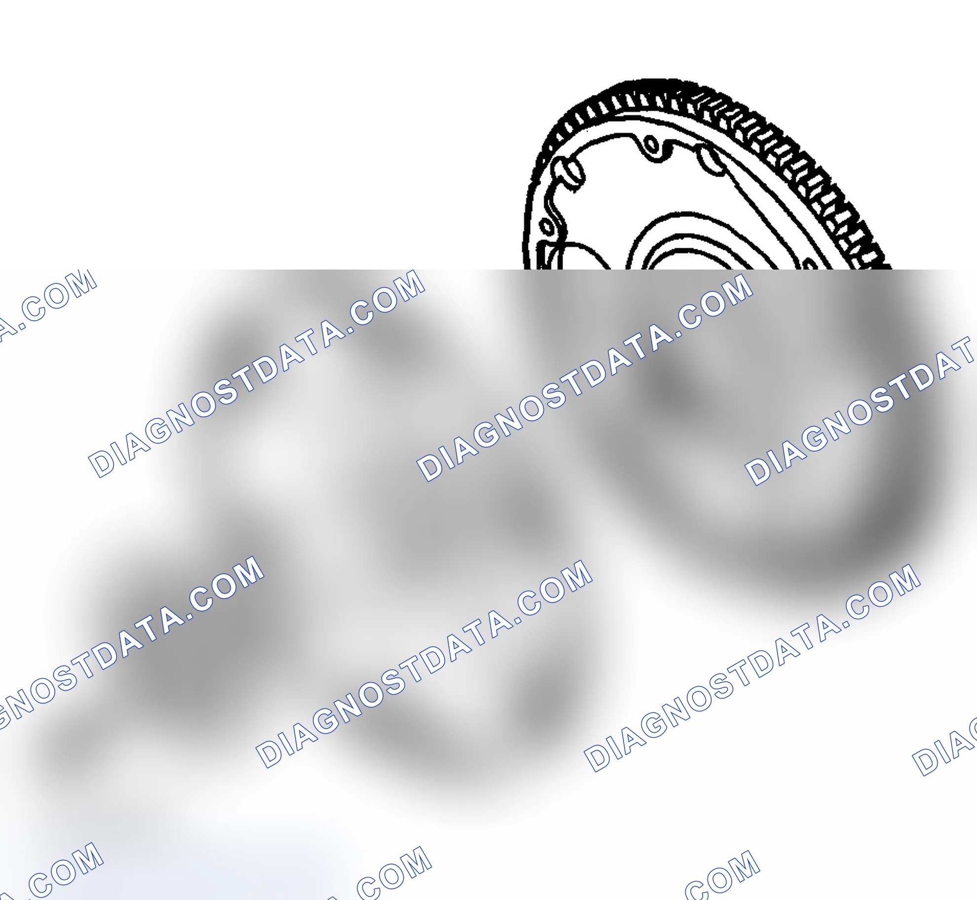 Scheme 858: Engine Flywheel Removal (Automatic Transmission)