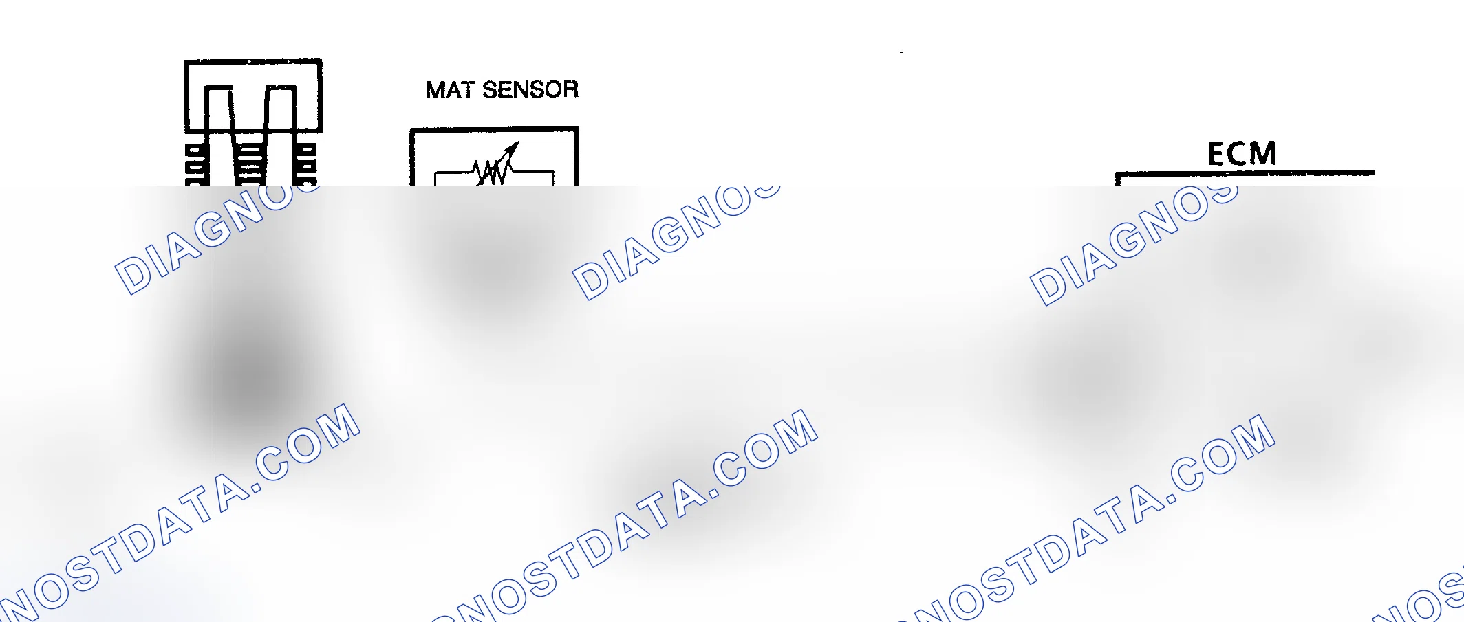 Scheme 14: Code 23 Schematic (2.3L) IAT Sensor Signal Voltage High (Low Temp Indicated)