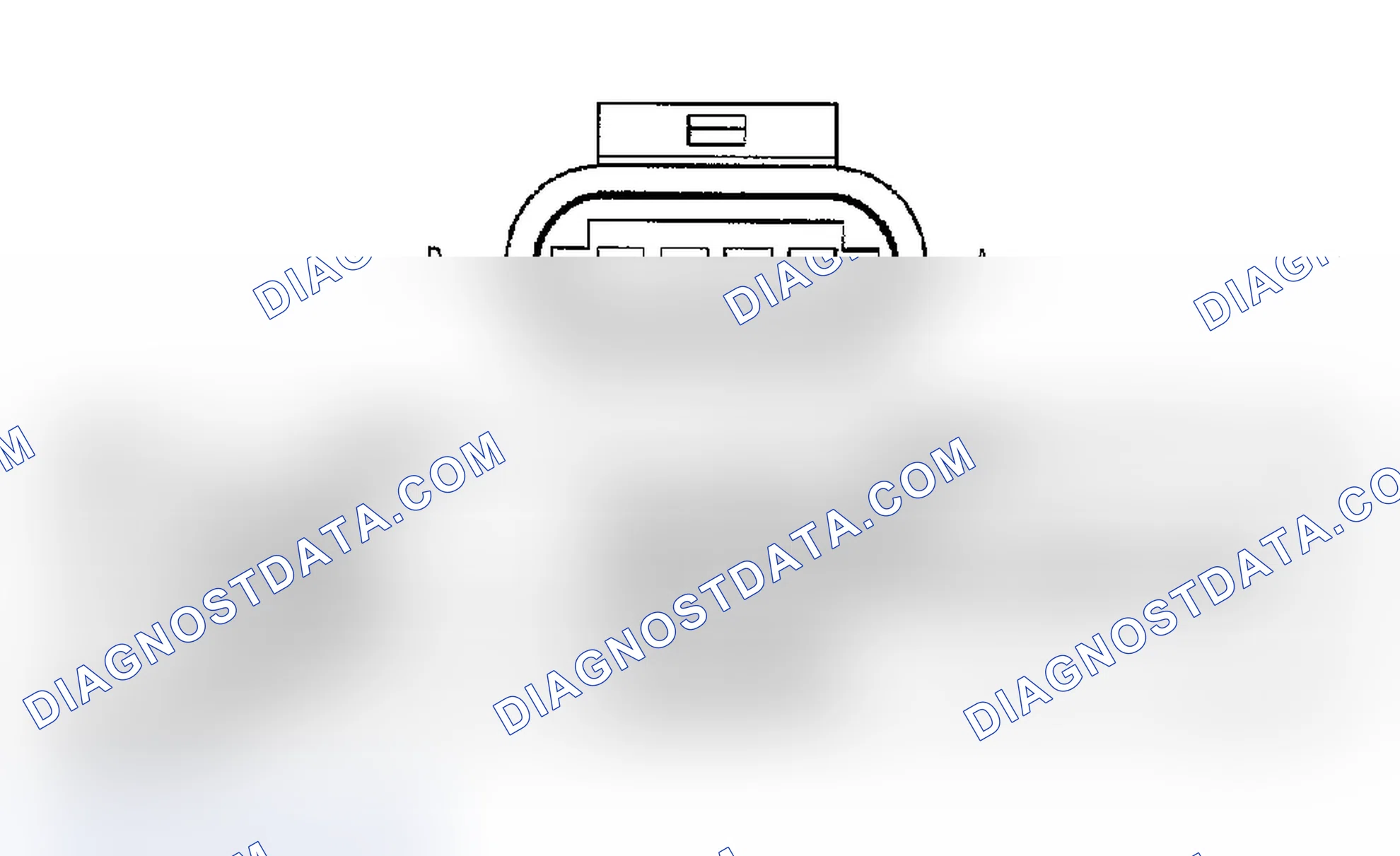 Scheme 788: AIR TEMPERATURE/MANIFOLD ABSOLUTE PRESSURE SENSOR CONNECTOR END VIEW