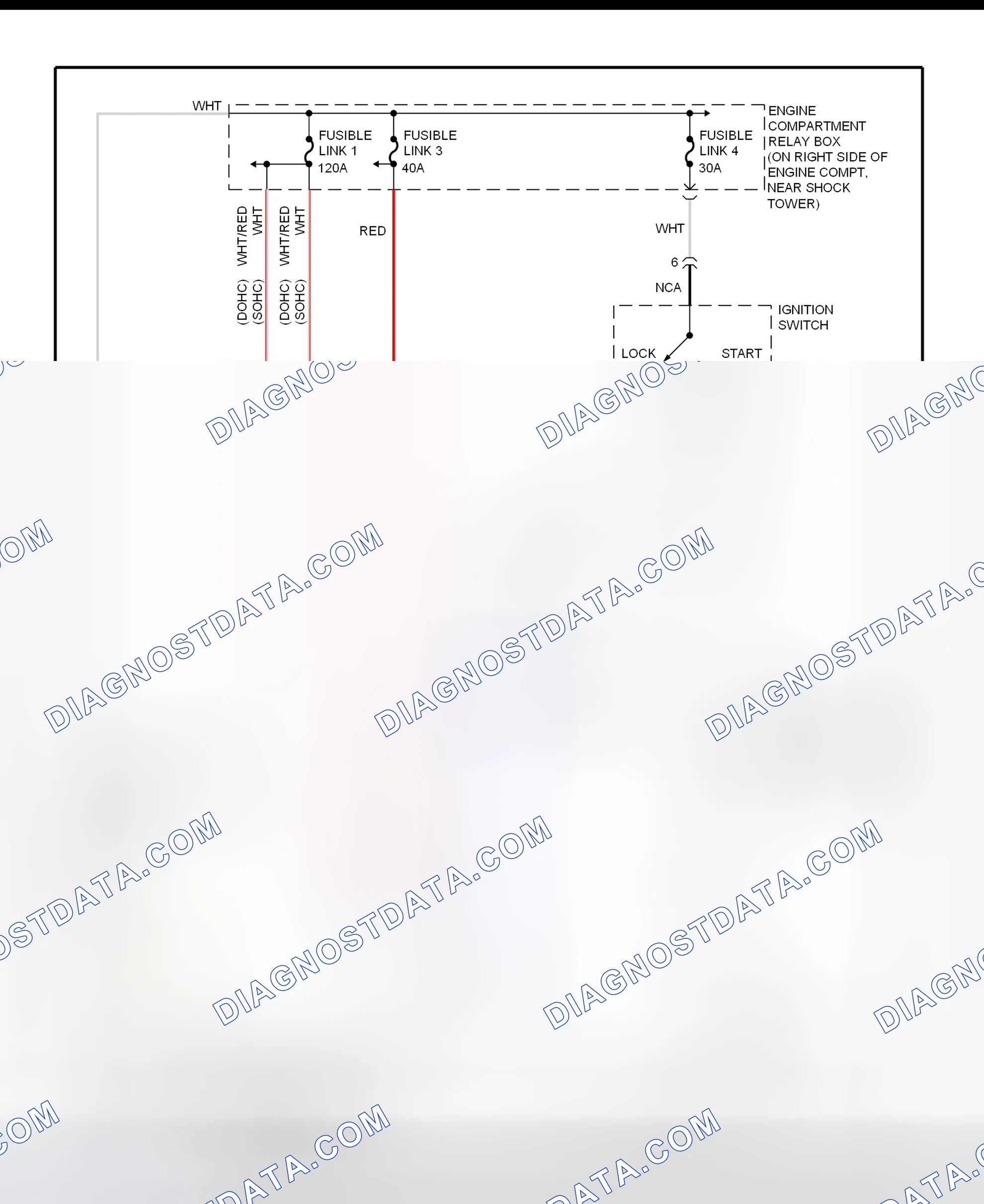 Scheme 8: Charging System Wiring Diagram (3000GT)