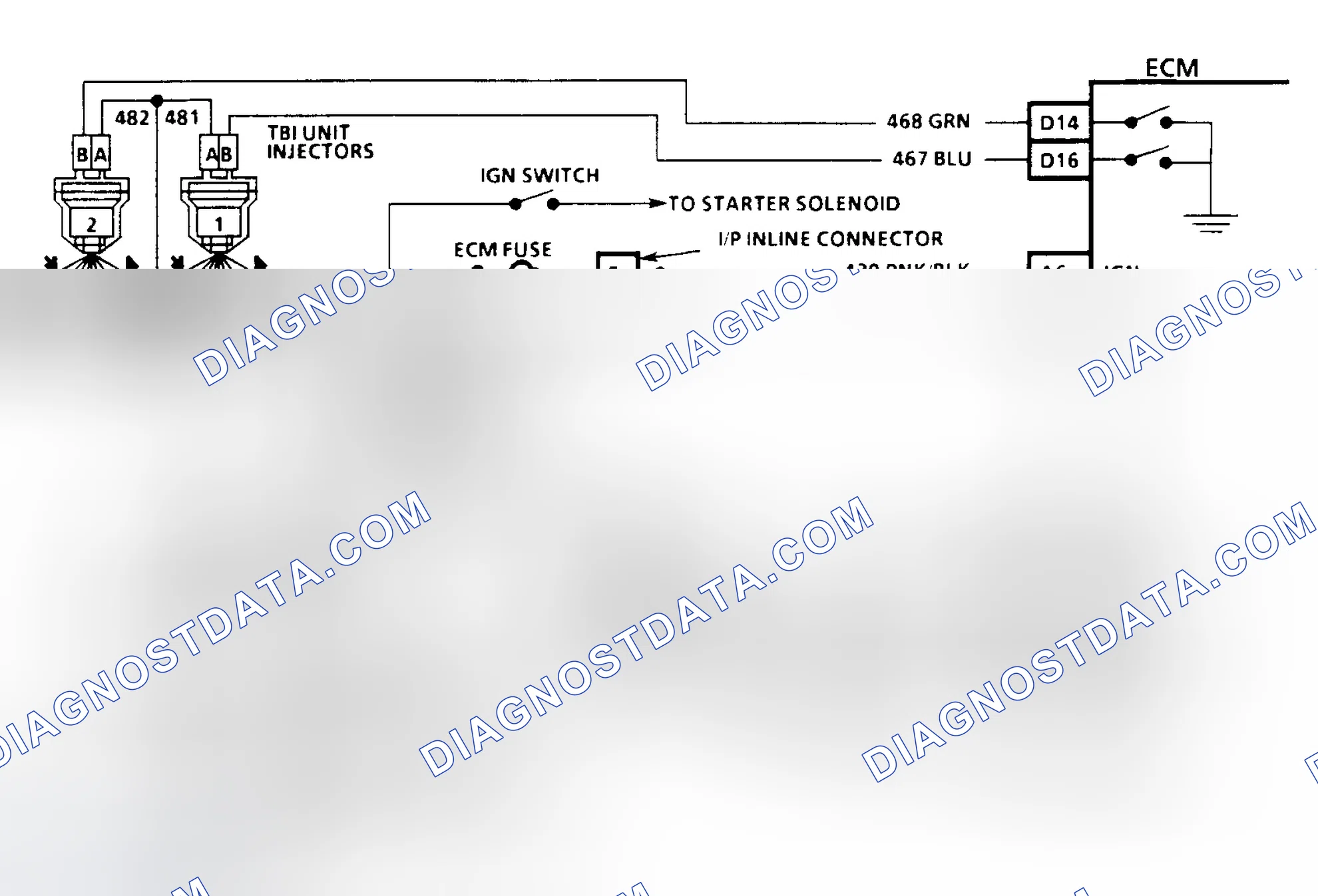 Scheme 13: HEI Ignition & Injector Circuits (3.1L)