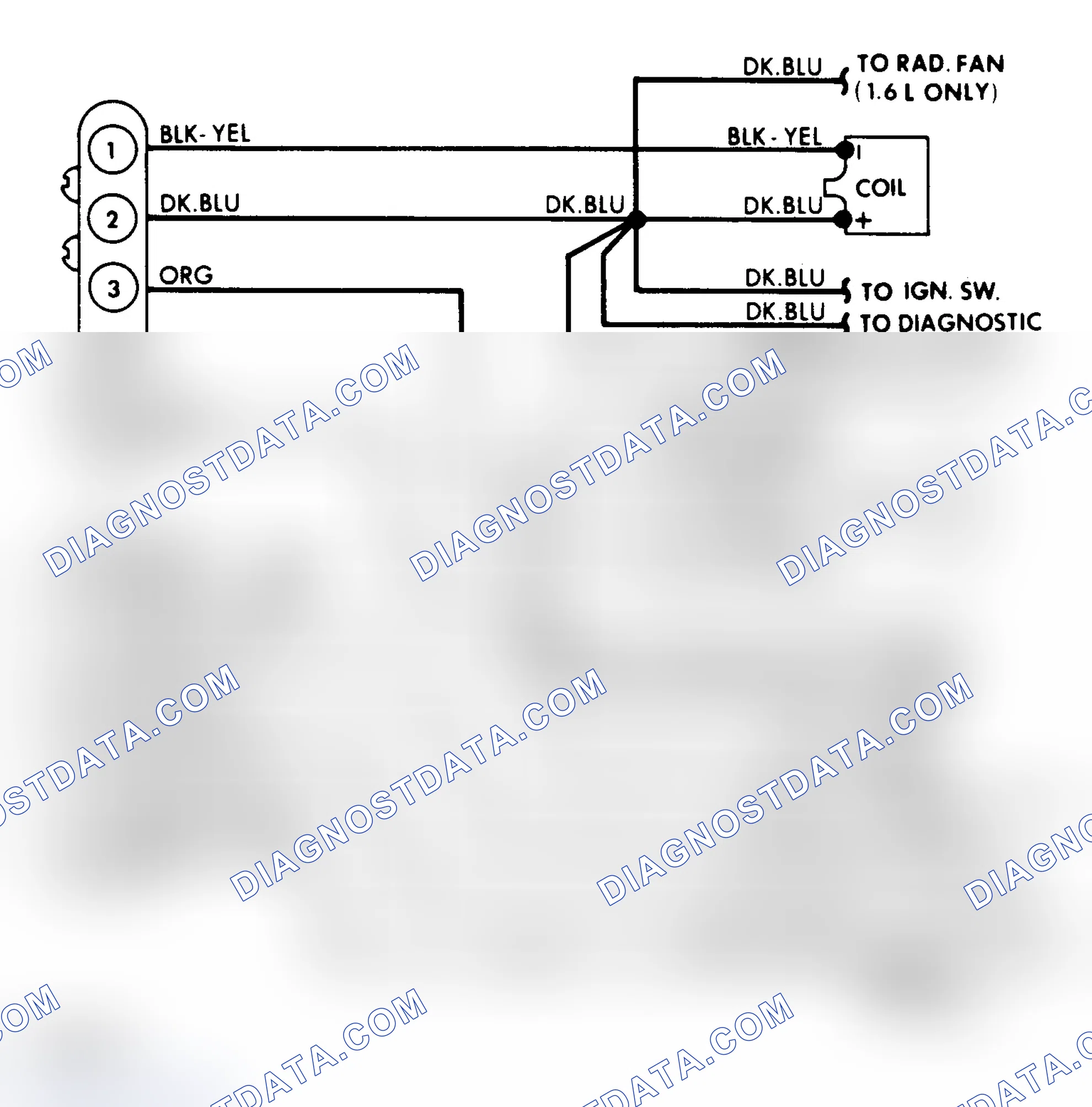 Scheme 178: Wiring Diagram for Hall Effect Electr Spark Control System on 1.6 & 2.2L Non-EFI Enginesonic
