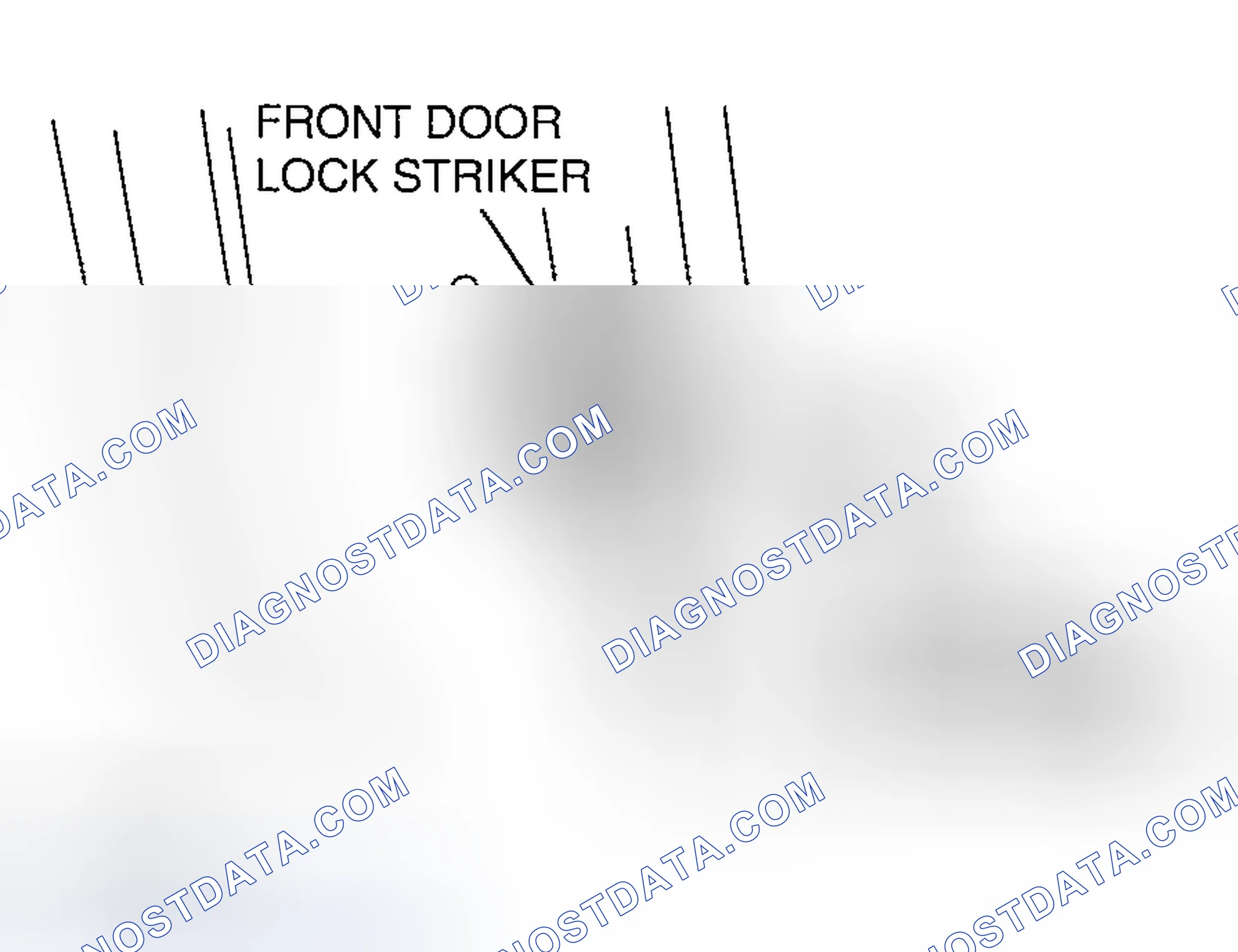 Scheme 65: FRONT DOOR LOCK STRIKER REMOVAL/INSTALLATION