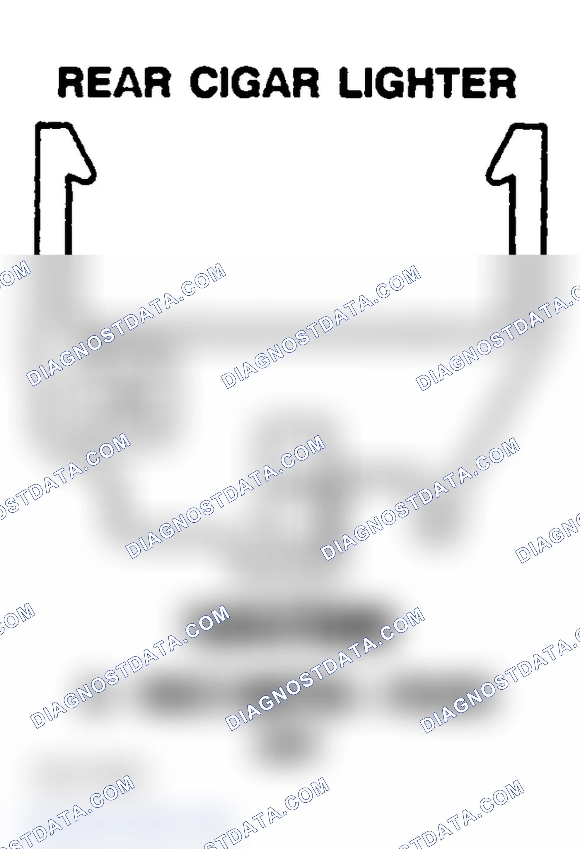 Scheme 105: CIGAR LIGHTER - REAR