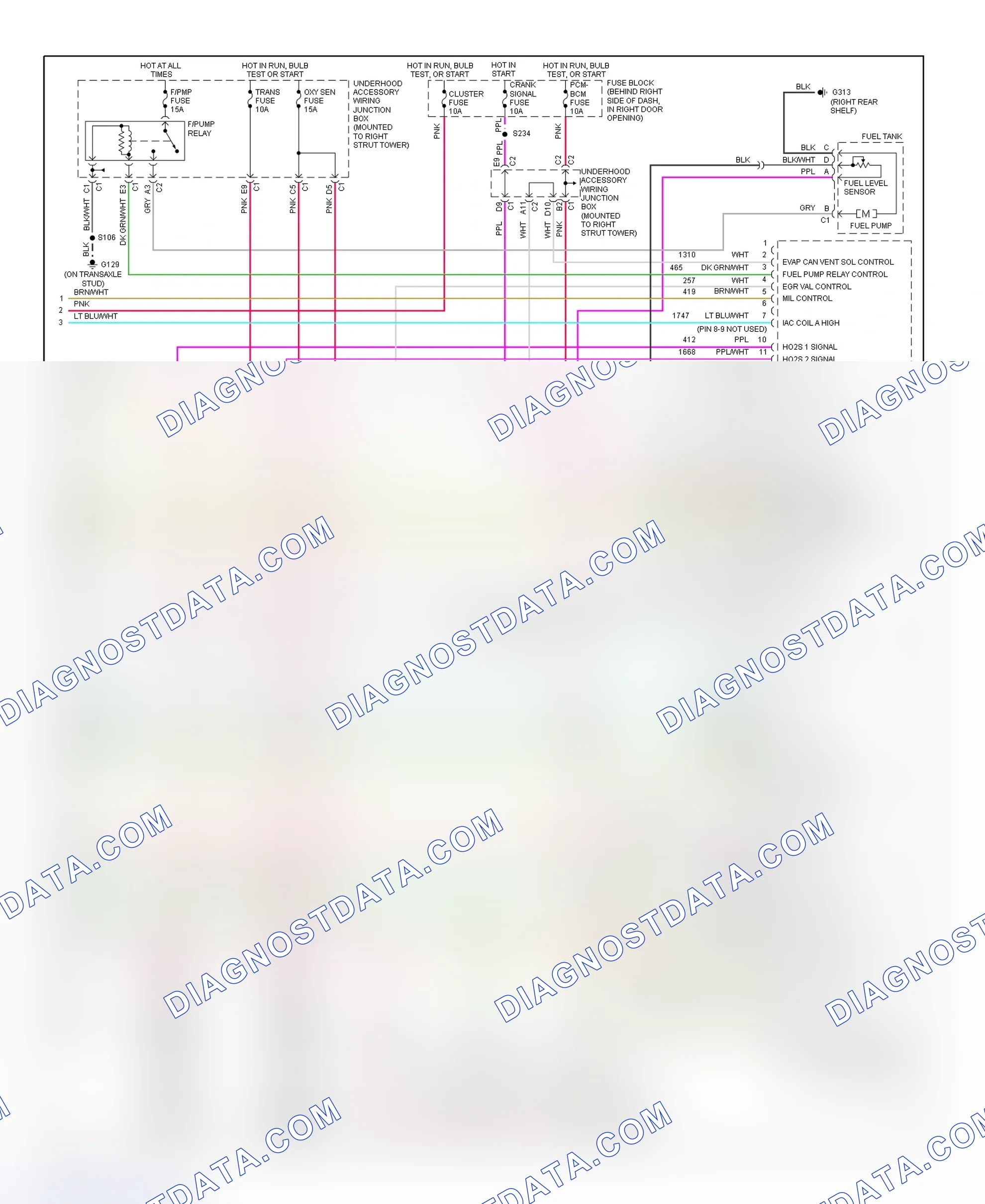 Scheme 47: PCM Wiring Diagram (Century - 3.1L - 4 Of 4)
