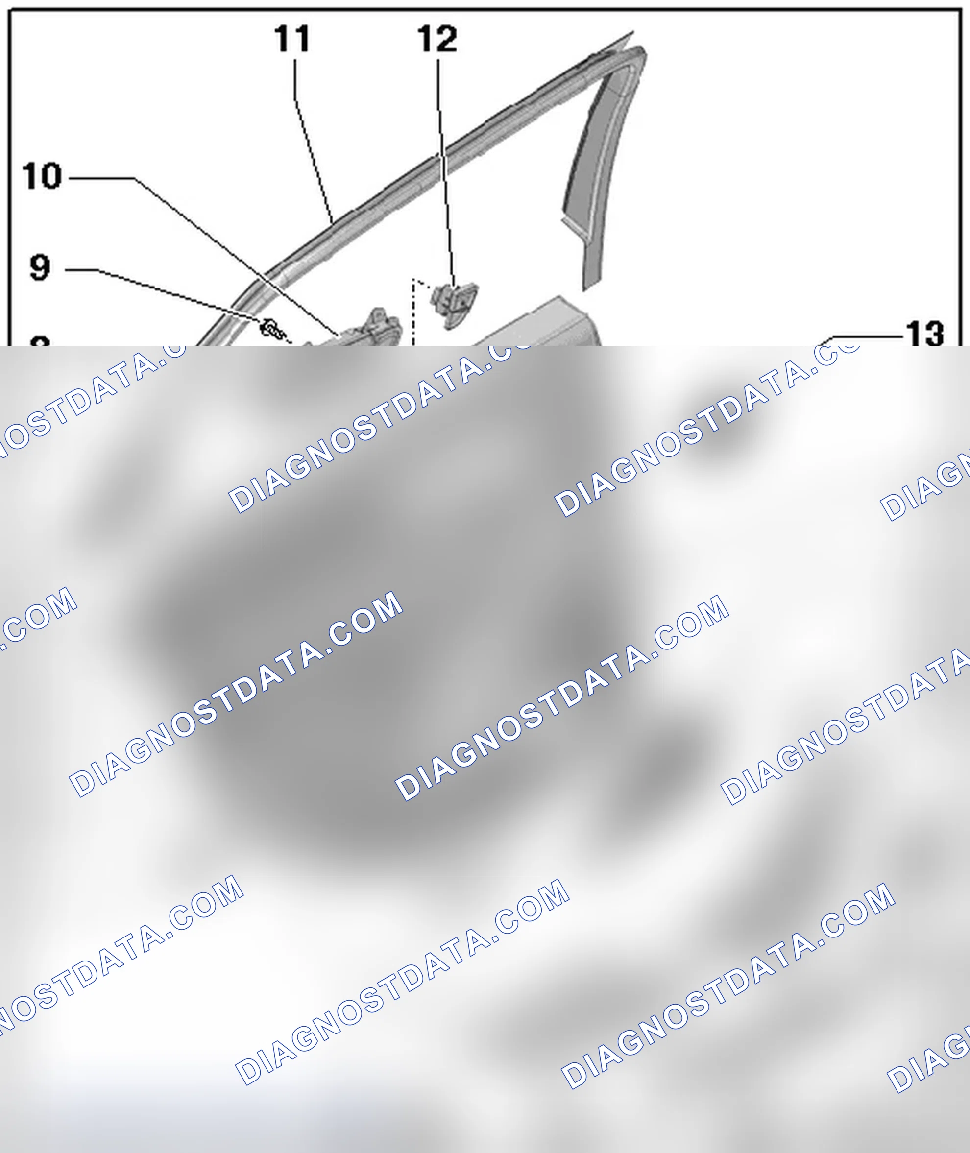 Scheme 20: REAR DOOR TRIM OVERVIEW