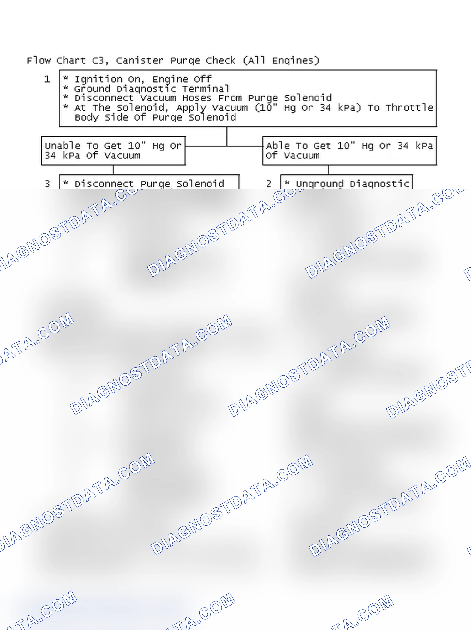 Scheme 293: Flow Chart C3, Canister Purge Check (All Engines)