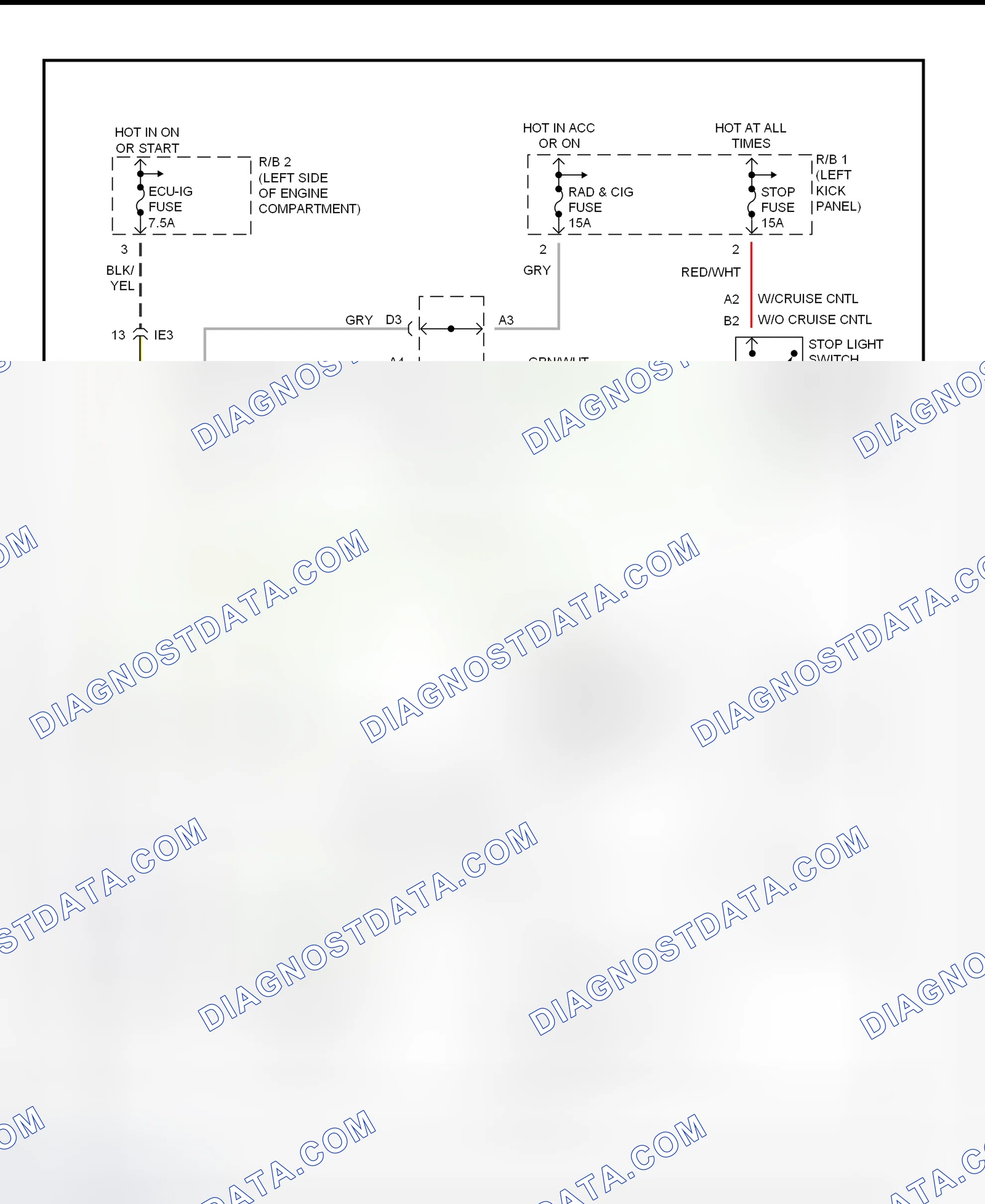 Scheme 15: Shift Interlock System Wiring Diagram (1995 MR2)