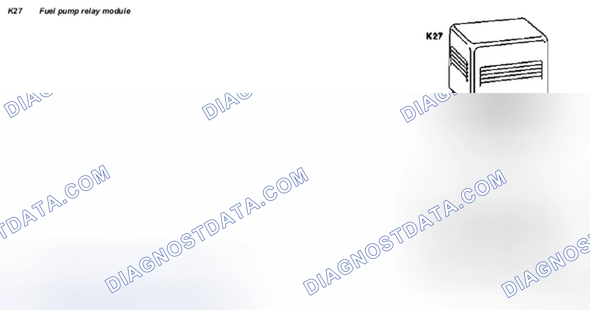 Scheme 47: Identifying Fuel Pump Relay Module - Shown On Model 140