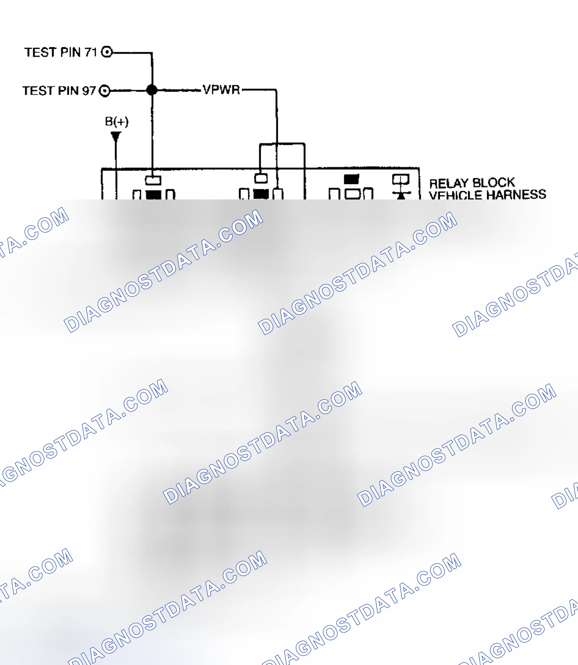 Scheme 486: Fuel Shutoff System Test Circuit & Connector Terminals