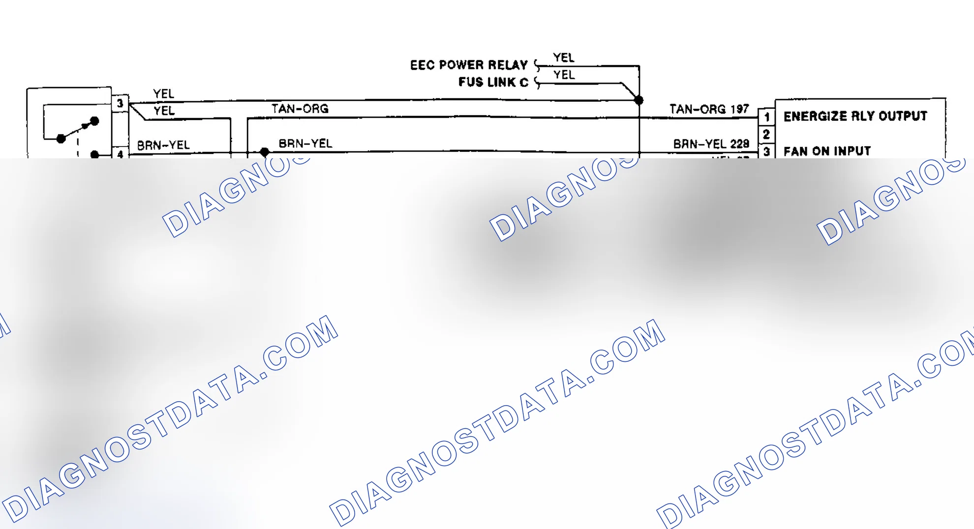 Scheme 4: Electric Cooling Fan Wiring Diagram Escort (With A/C)
