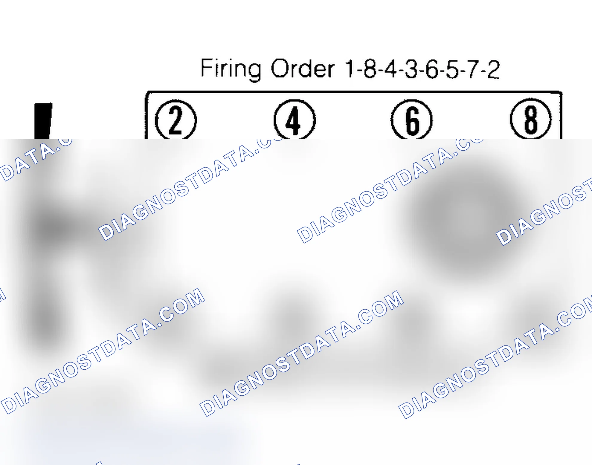 Scheme 6: Firing Order & Timing Marks (5.0L, 5.7L & 7.4L)