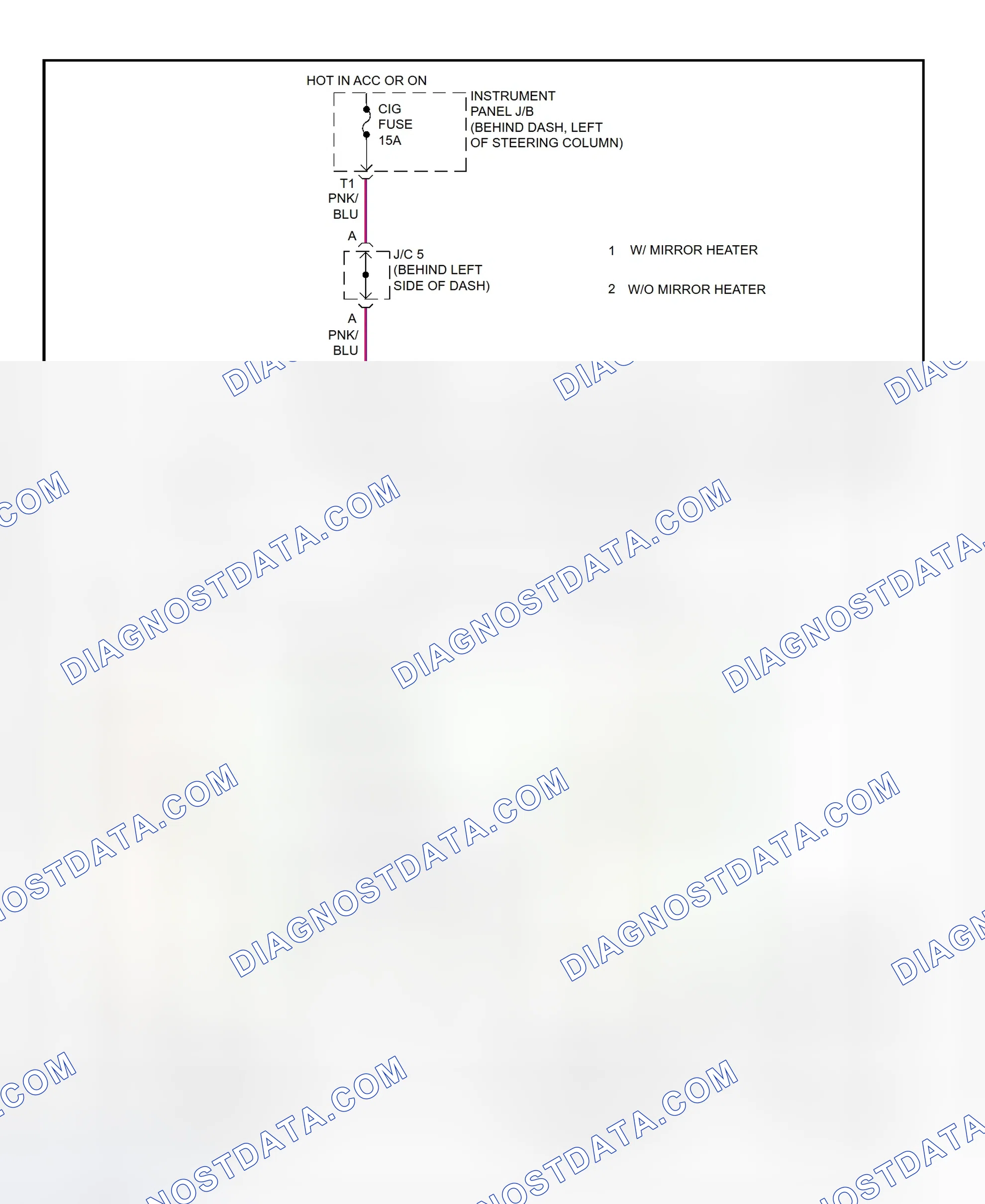 Scheme 27: Power Mirror System Wiring Diagram (Camry 2.2L CNG)