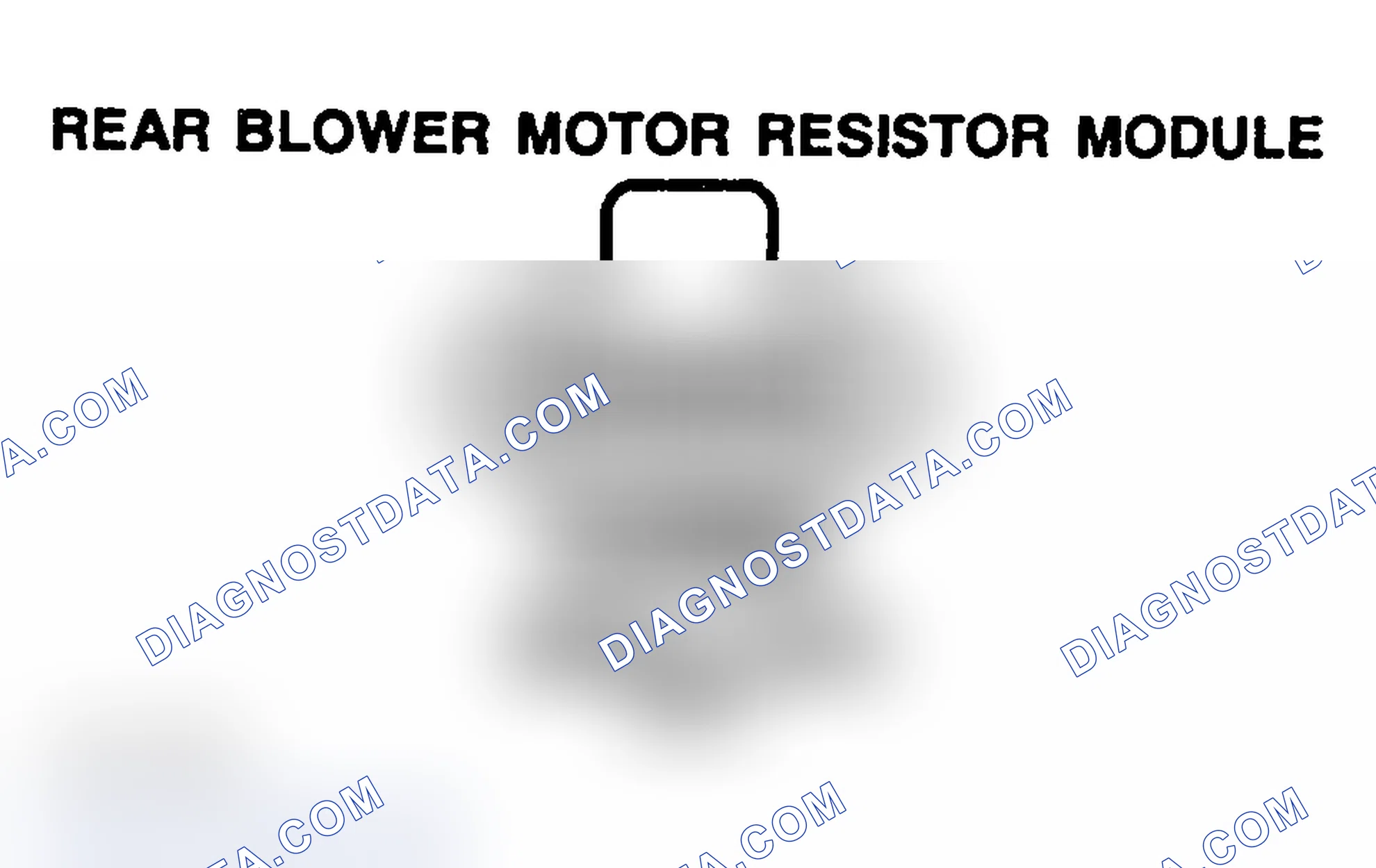 Scheme 210: REAR BLOWER MOTOR RESISTOR MODULE