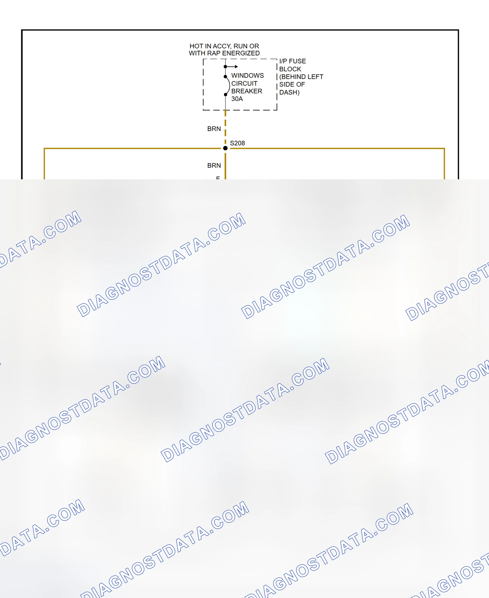 Fig. 3: Power Window System Wiring Diagram (Camaro & Firebird)