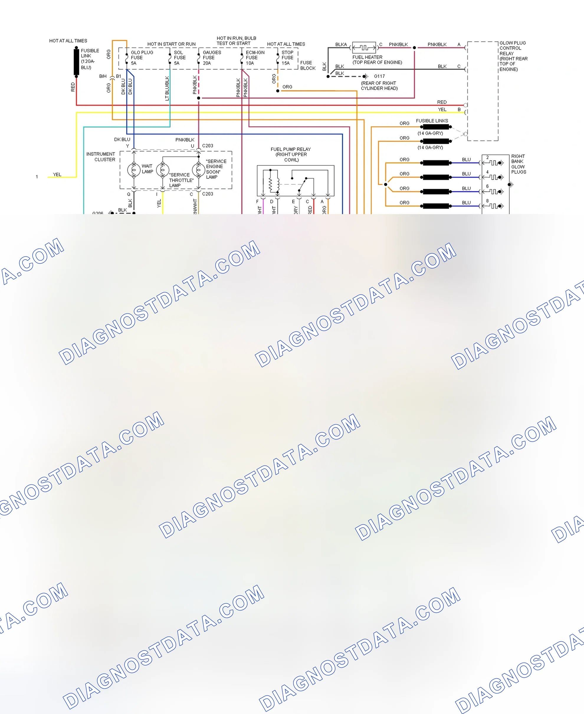 Scheme 244: Wiring Diagram For Blazer, Pickup, Sierra, Suburban & Yukon With 4L80-E (2 Of 2)