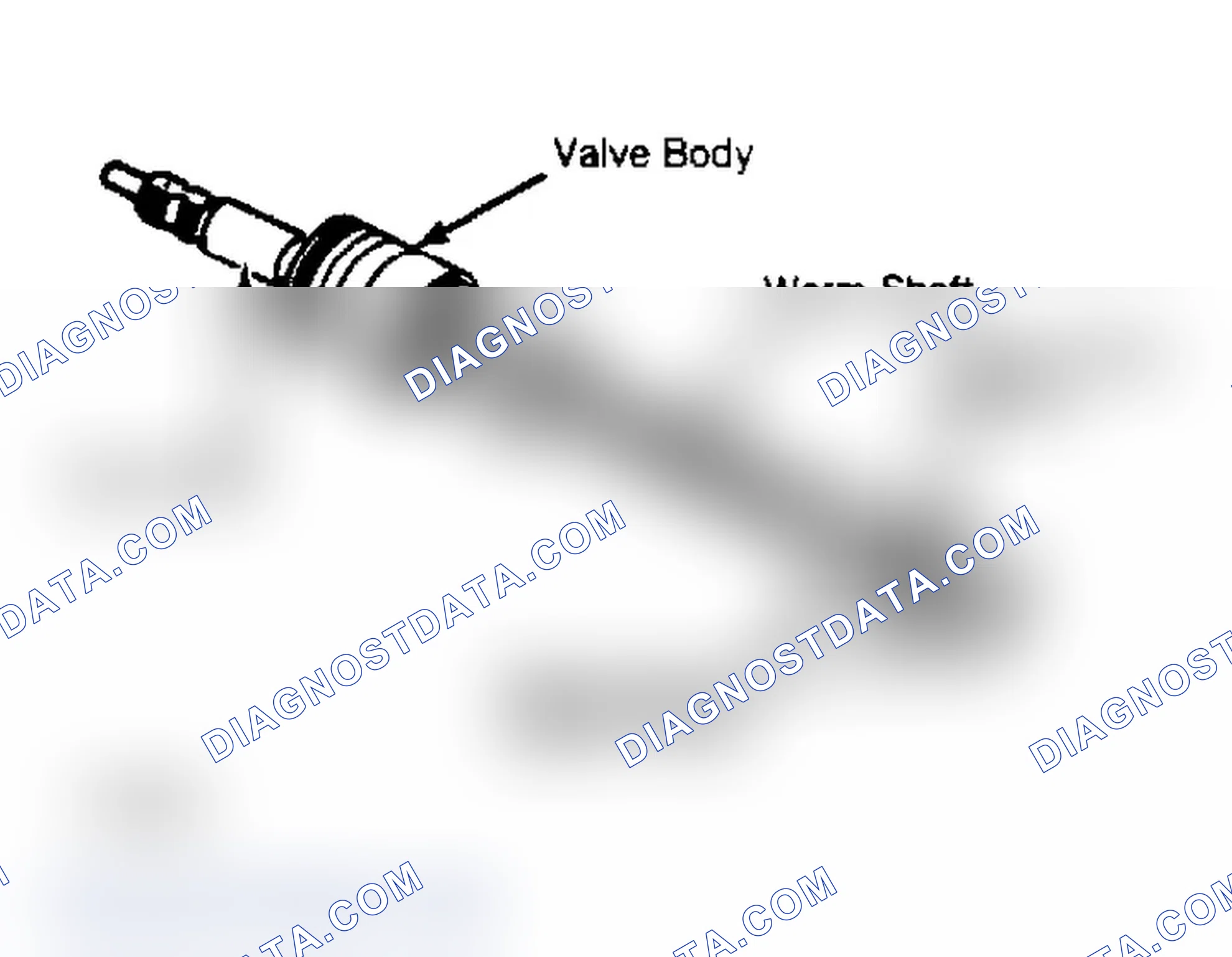 Scheme 9: Worm and Valve Body Assembly Large gear shown small gear is similar.