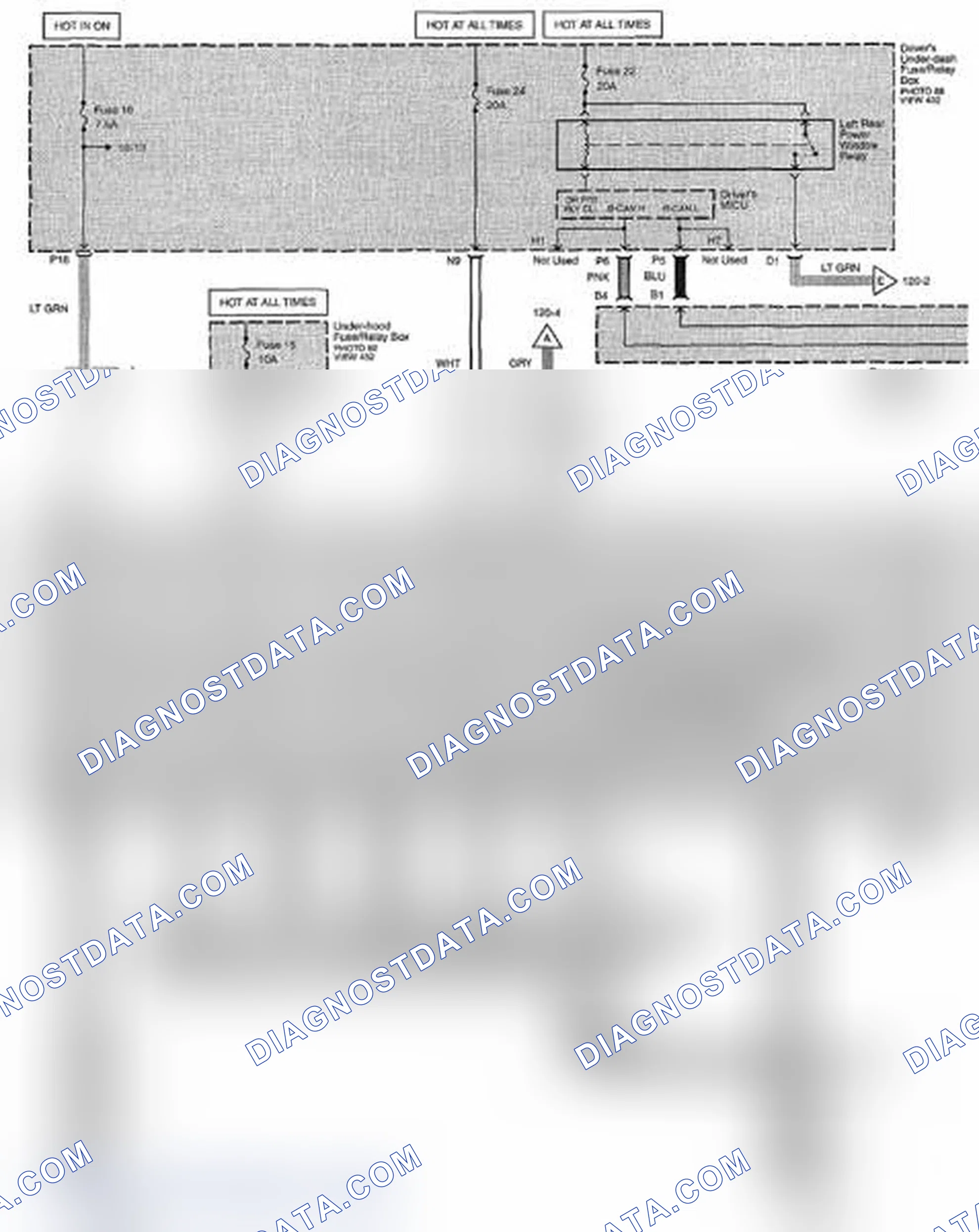Scheme 266: Power Windows Circuit Diagram (Page 120)