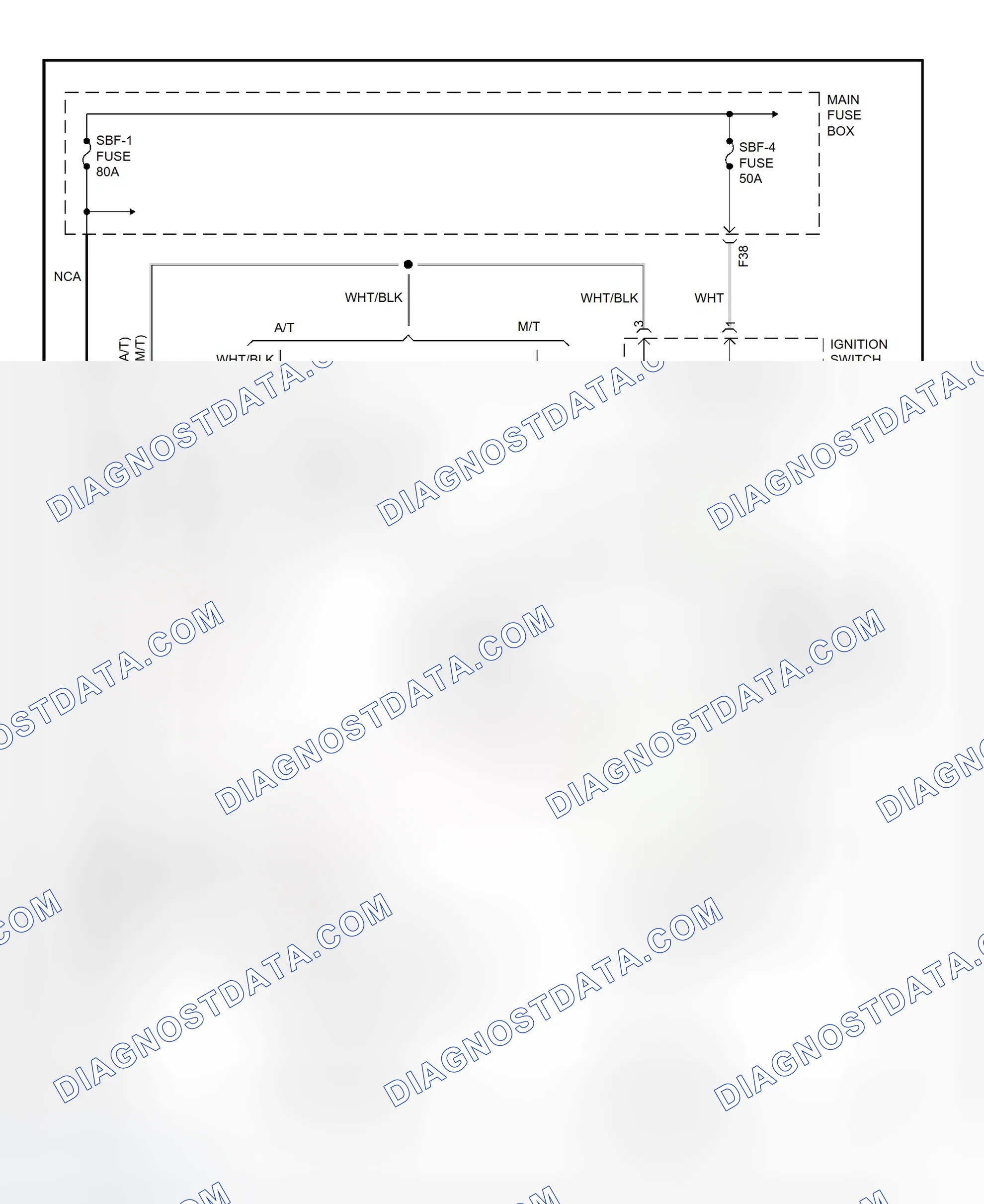 Scheme 2: Starting System Wiring Diagram (Impreza)