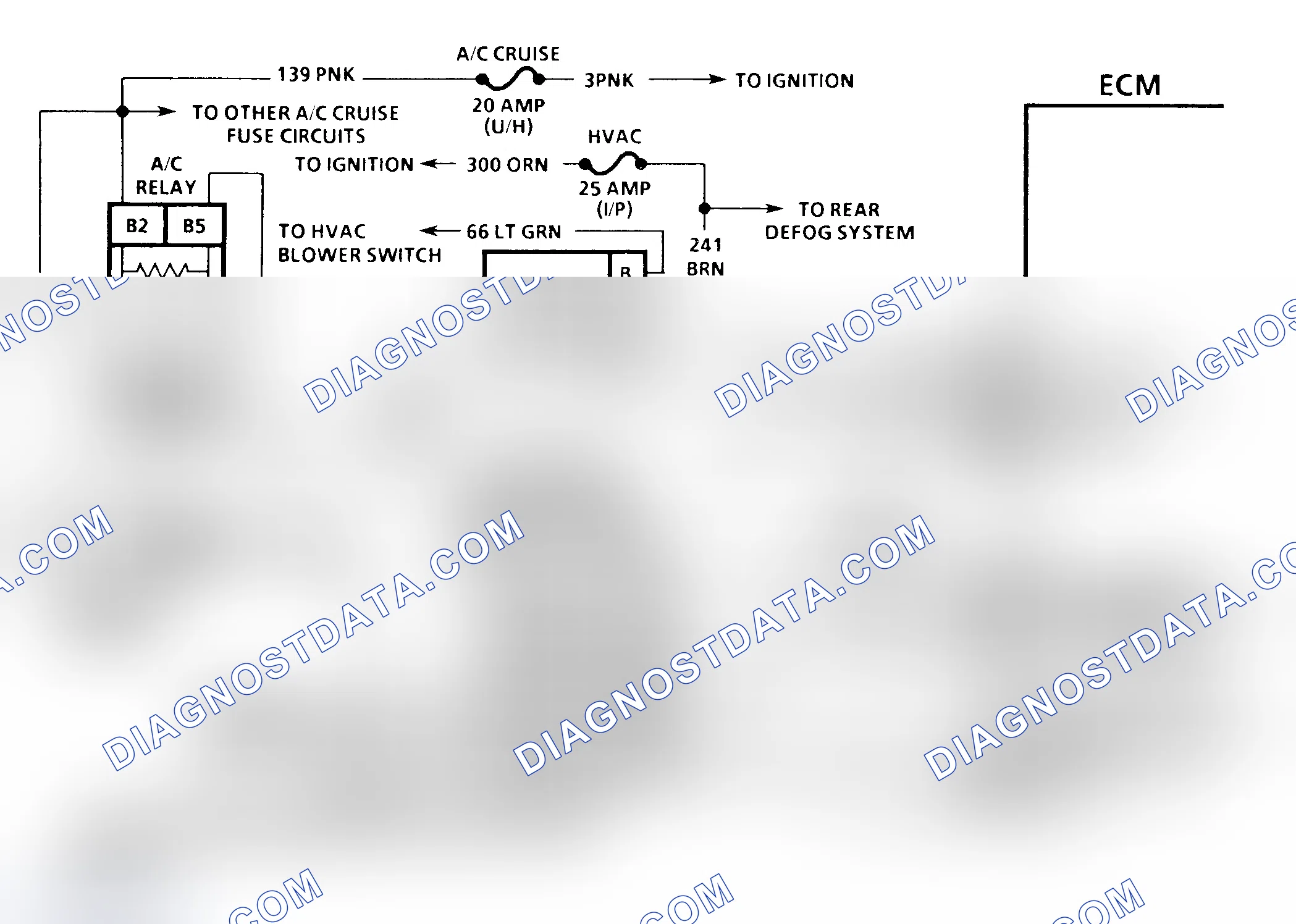 Scheme 60: Chart C-10 Schematic (5.7L VIN P - "F" Body) A/C Clutch Control Circuit Diagnosis