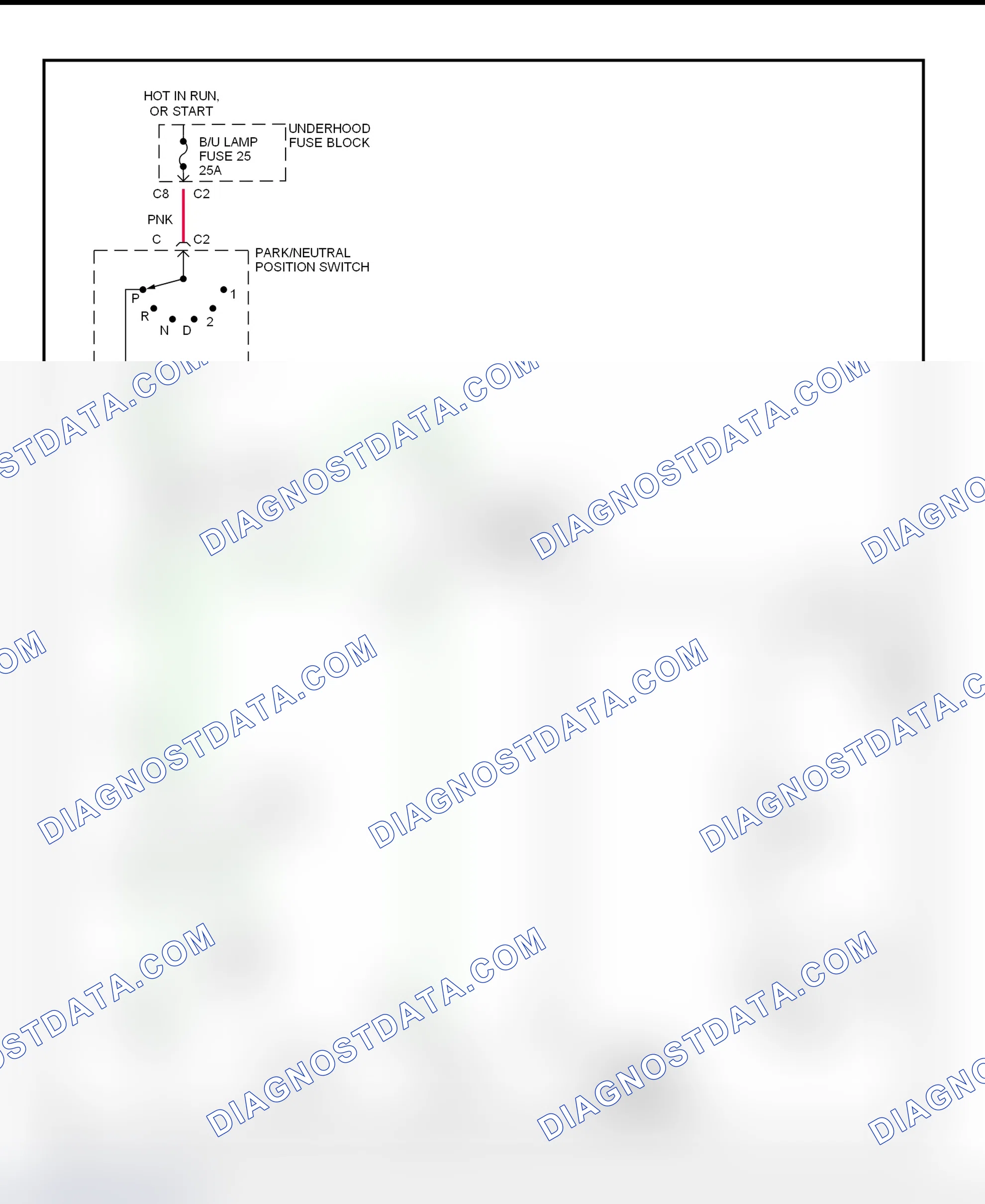 Fig. 10: Shift Interlock System Wiring Diagram ("S" & "T" Series Utility - With Floor Shift)