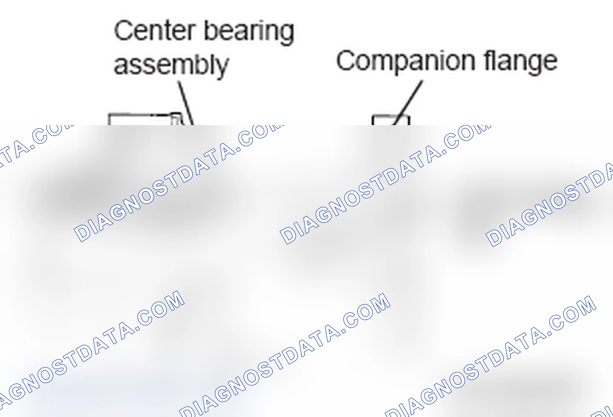Scheme 25: >> D << CENTER BEARING ASSEMBLY/COMPANION FLANGE/SELF LOCKING NUT INSTALLATION
