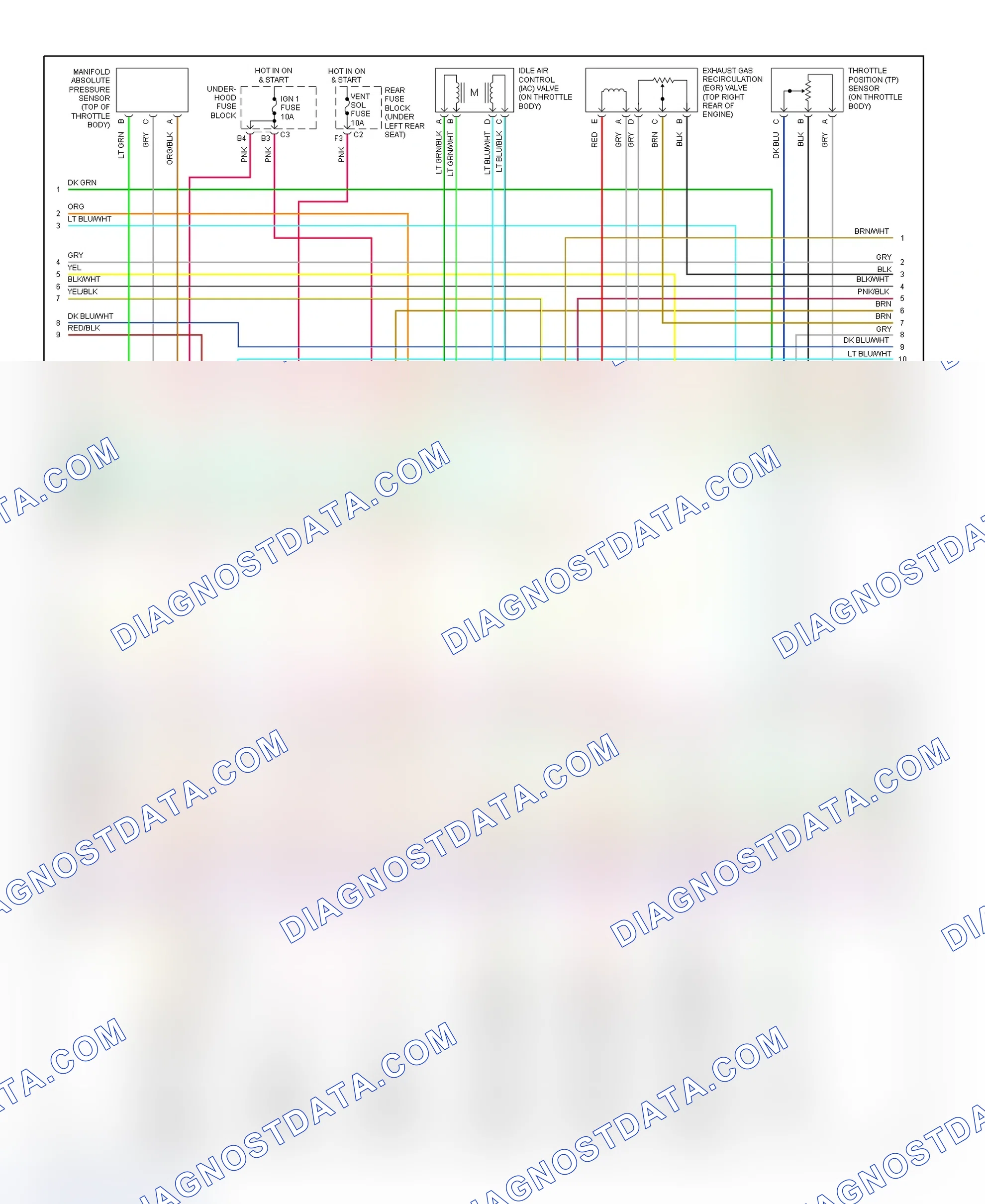 Scheme 211: PCM Wiring Diagram (Seville - 4.6L - 2 Of 5)