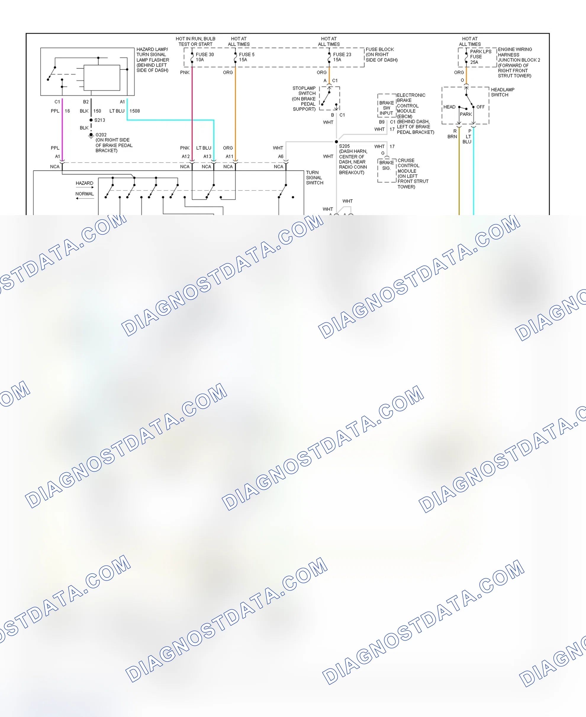 Scheme 29: Exterior Lights Wiring Diagram (Lumina & Monte Carlo)