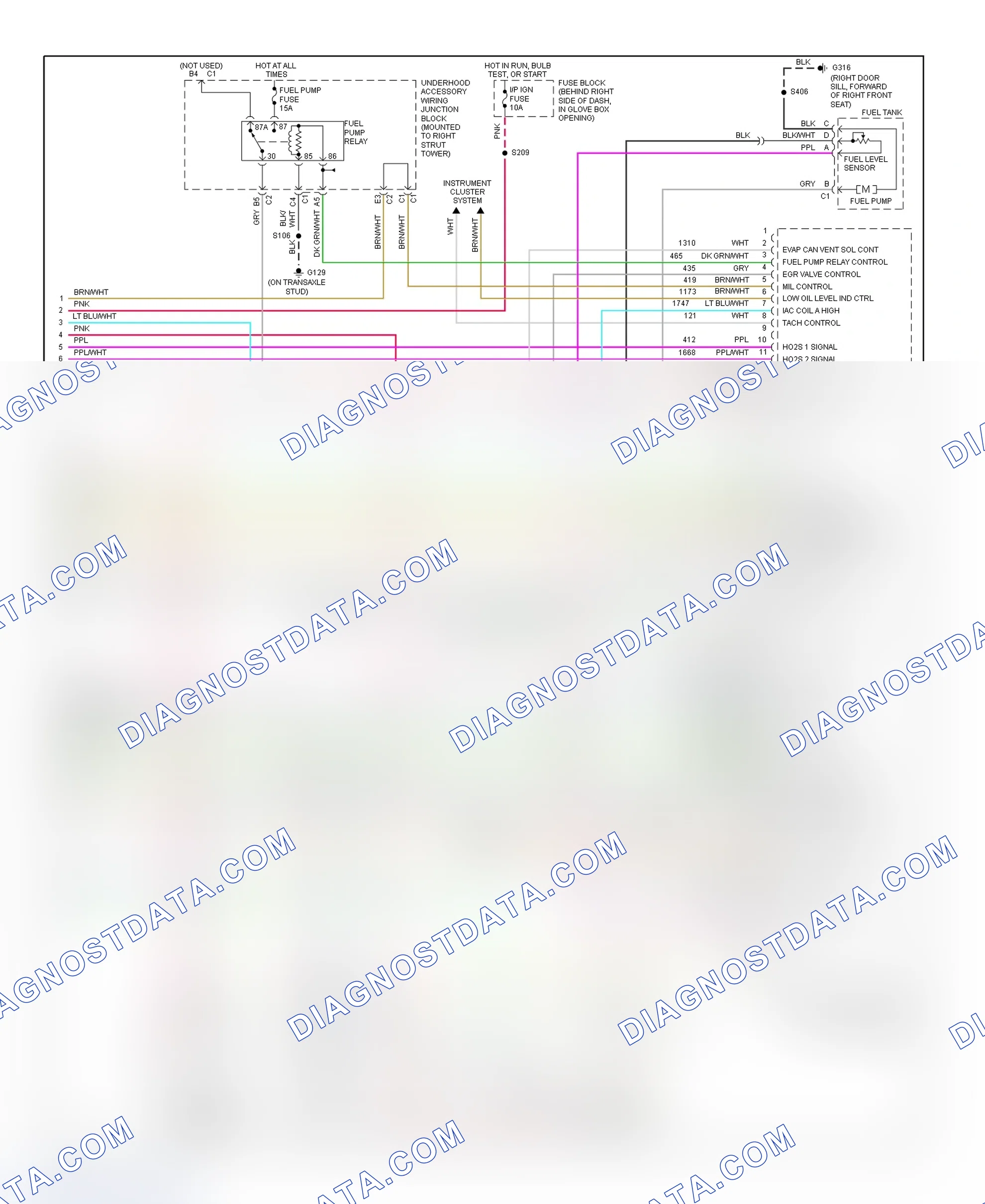 Scheme 117: PCM Wiring Diagram (Grand Prix - 3.8L VIN K - 4 Of 4)