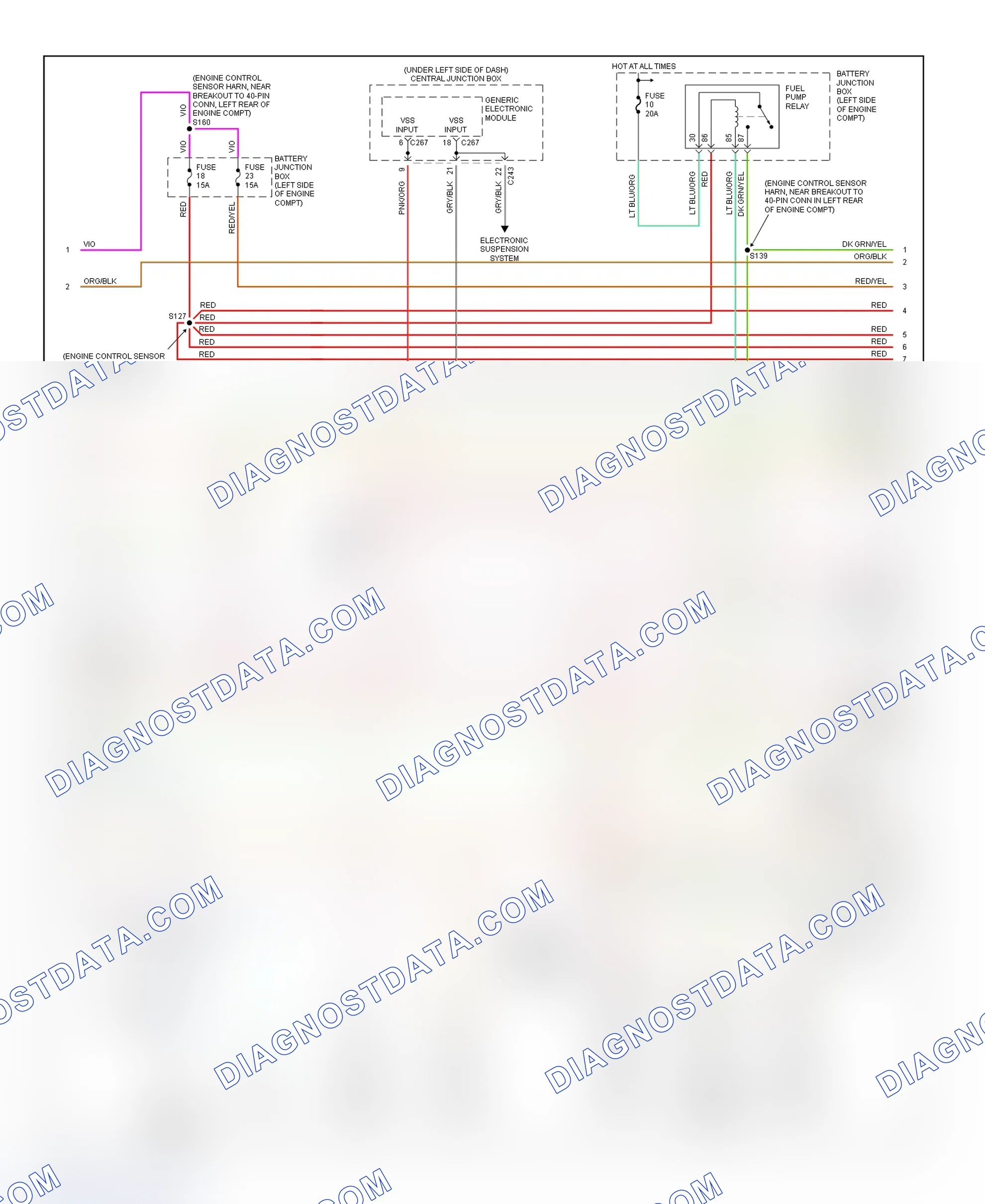 Scheme 85: PCM Wiring Diagram (Expedition - 4.6L W/4R100 Transmission - 2 Of 4)