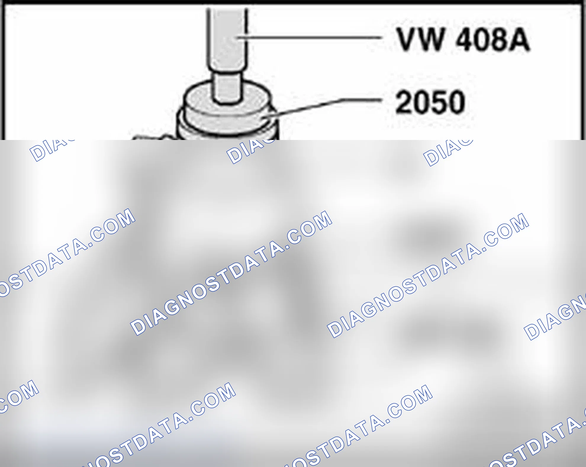 Scheme 205: Pressing wheel bearing into wheel bearing housing