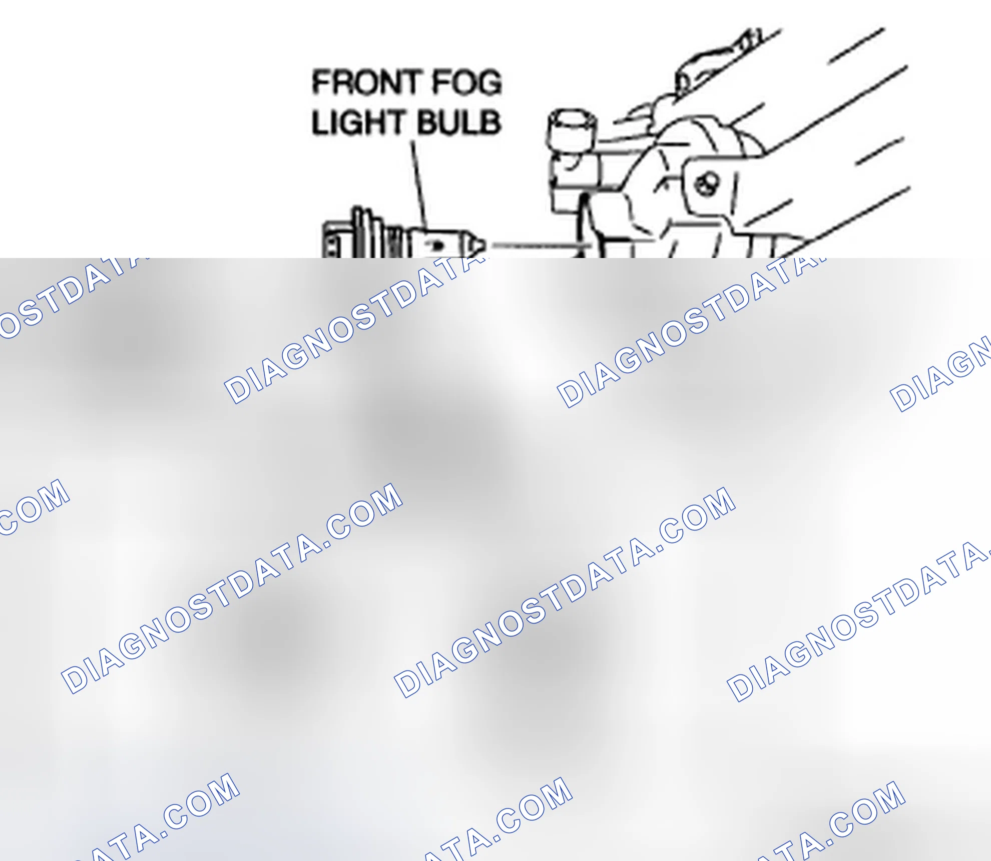 Scheme 10: FRONT FOG LIGHT BULB REMOVAL/INSTALLATION