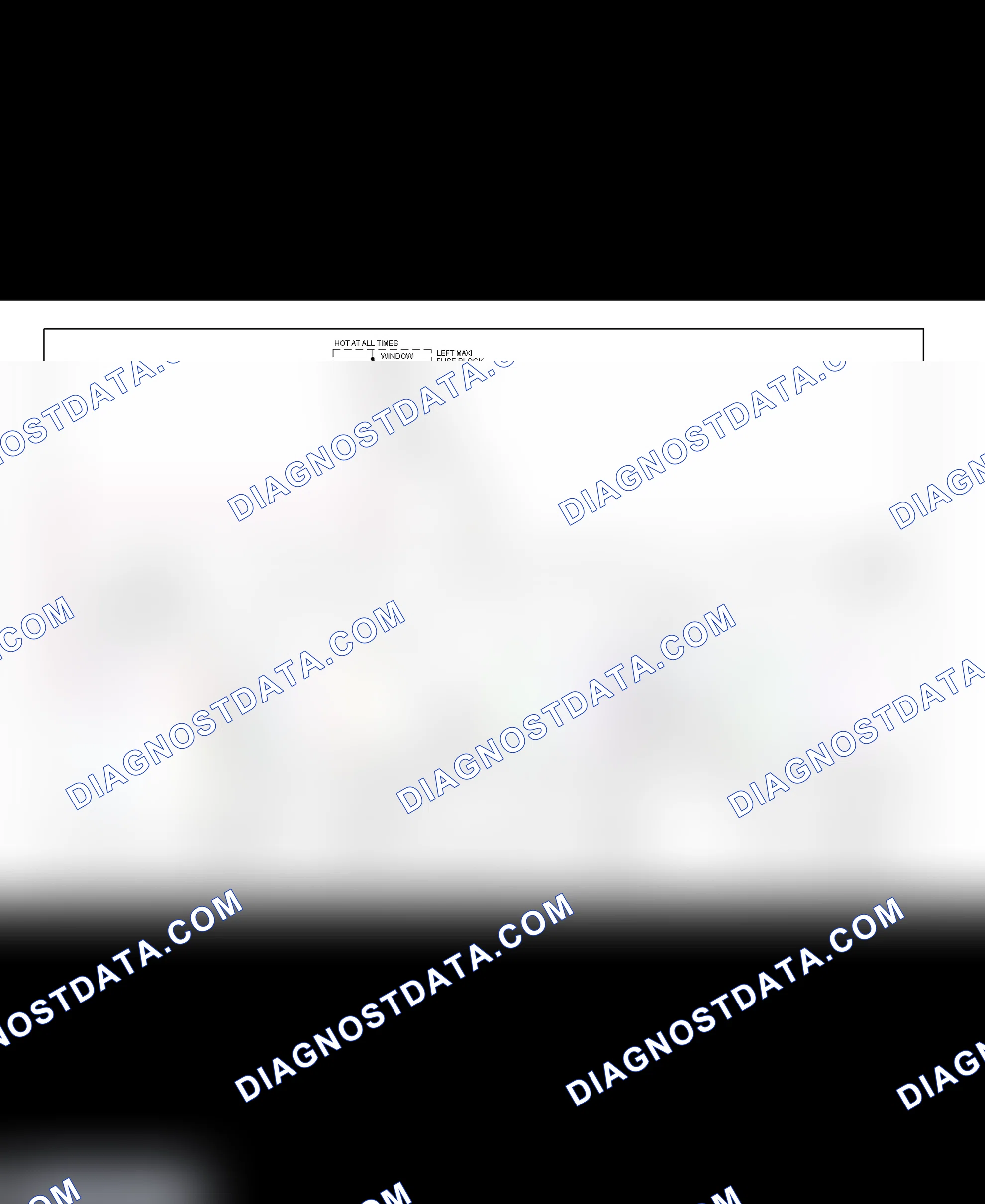 Fig. 2: Power Window System Wiring Diagram (Concours & DeVille)