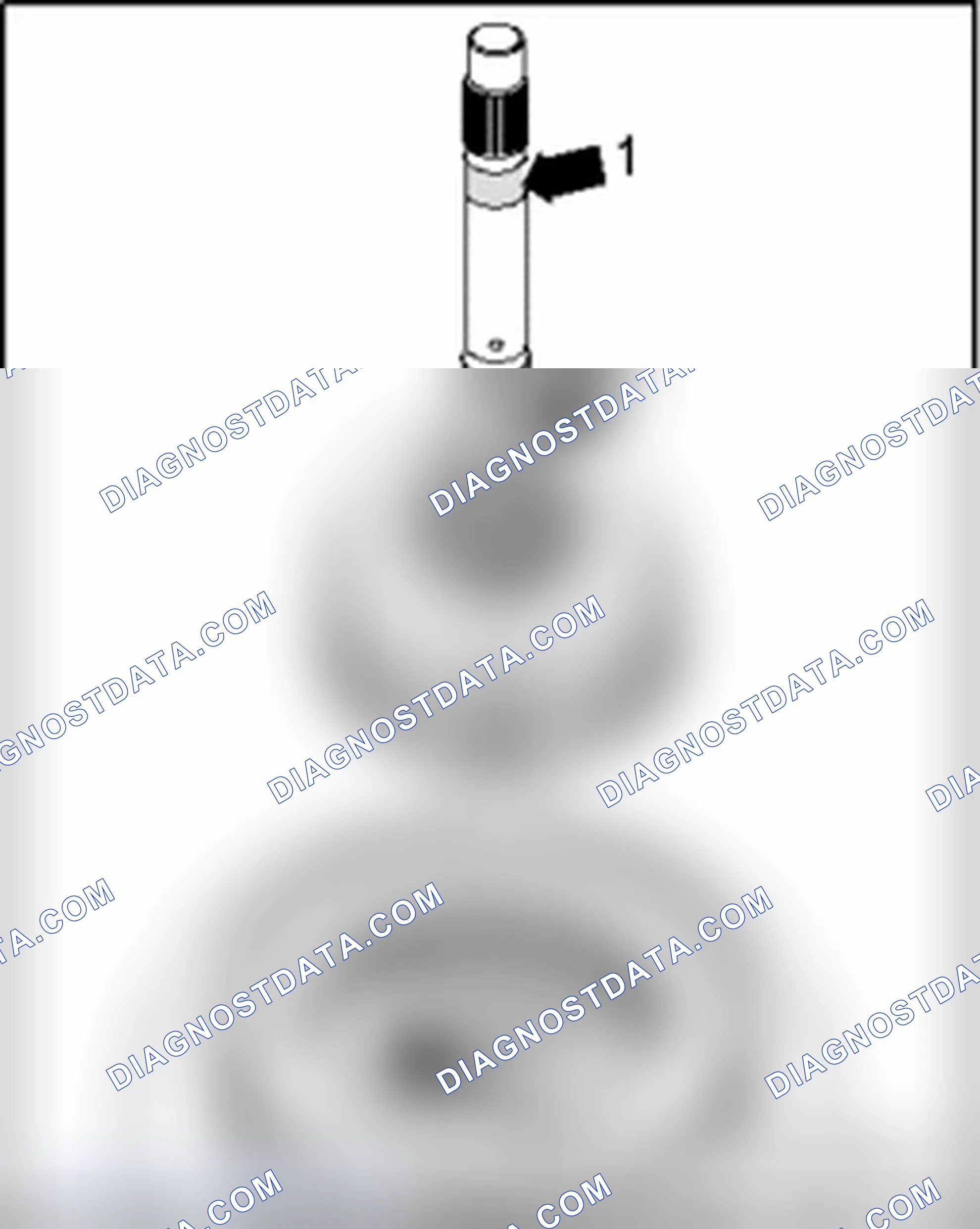 Scheme 1228: Checking contact surfaces of shaft cylinder "E" and brass sleeve for wear