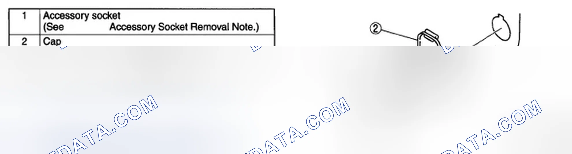 Scheme 33: ACCESSORY SOCKET REMOVAL/INSTALLATION