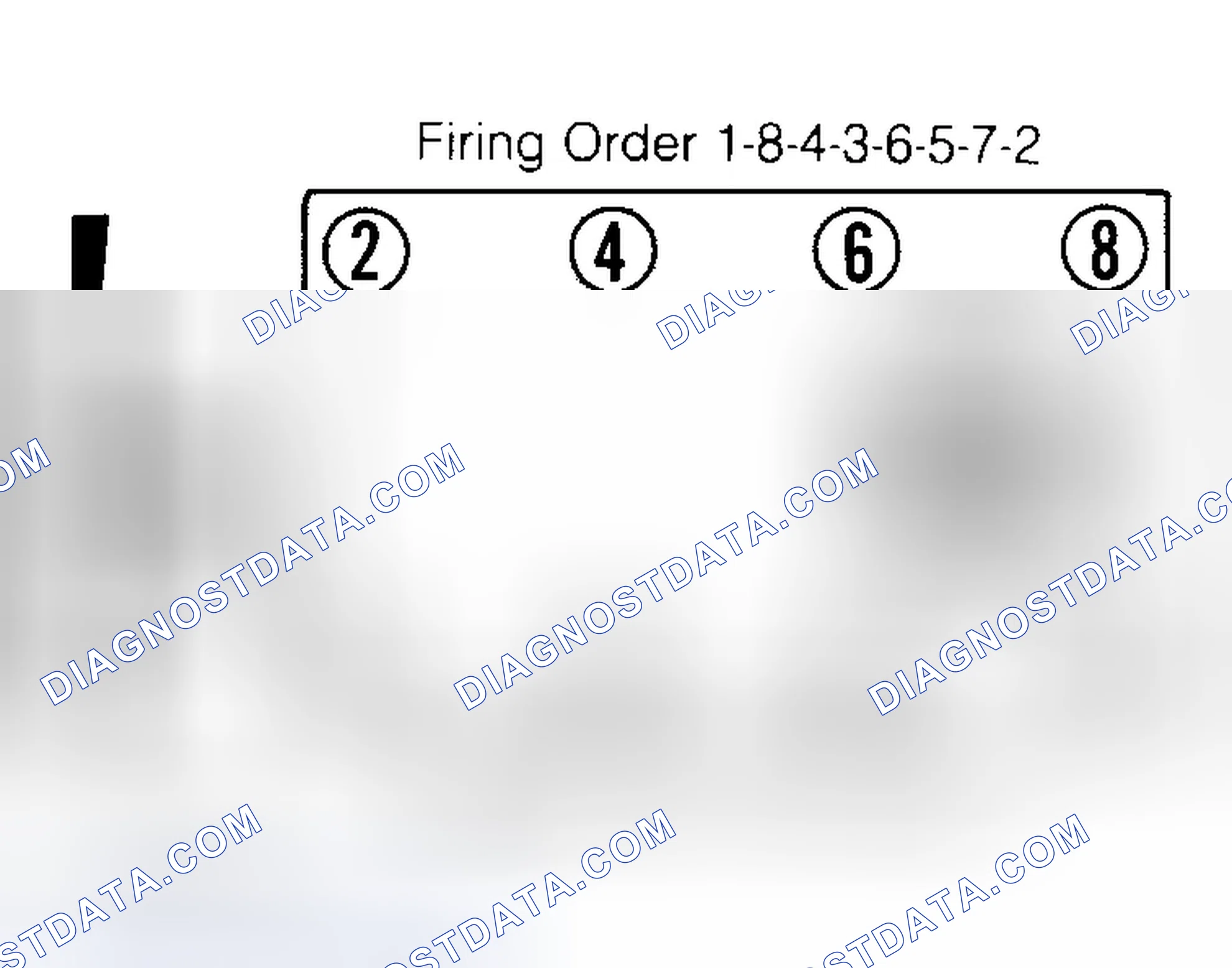 Scheme 6: Firing Order & Timing Marks (5.0L, 5.7L & 7.4L)