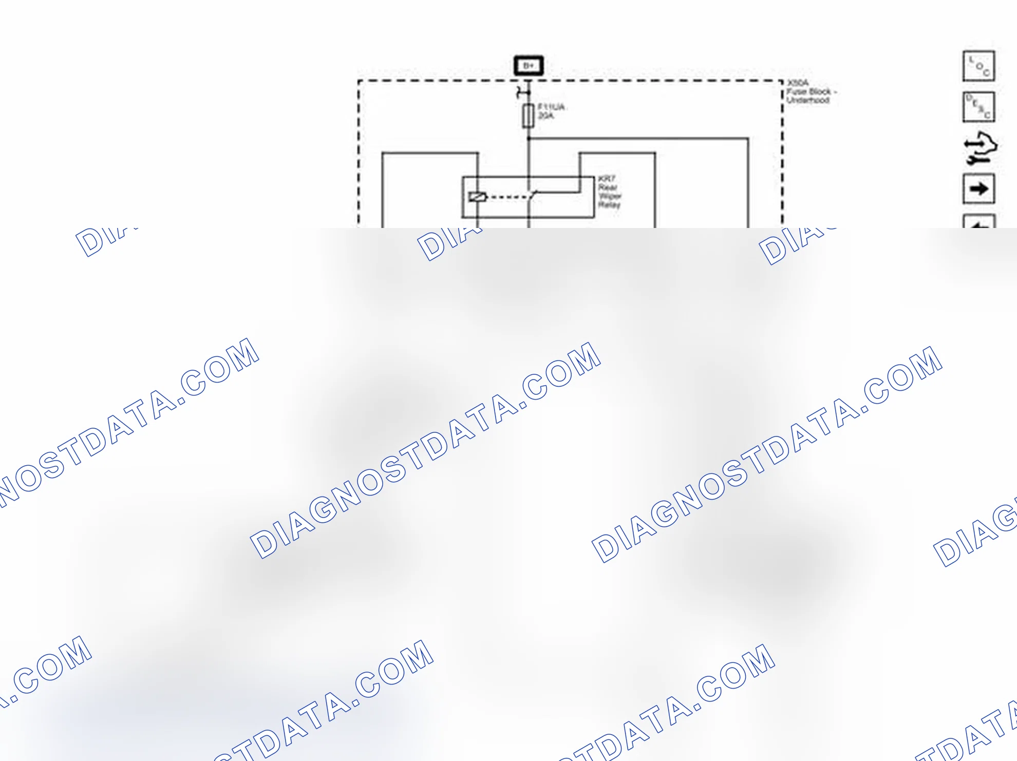 Scheme 5: Rear Wiper/Washer Control and Wiper