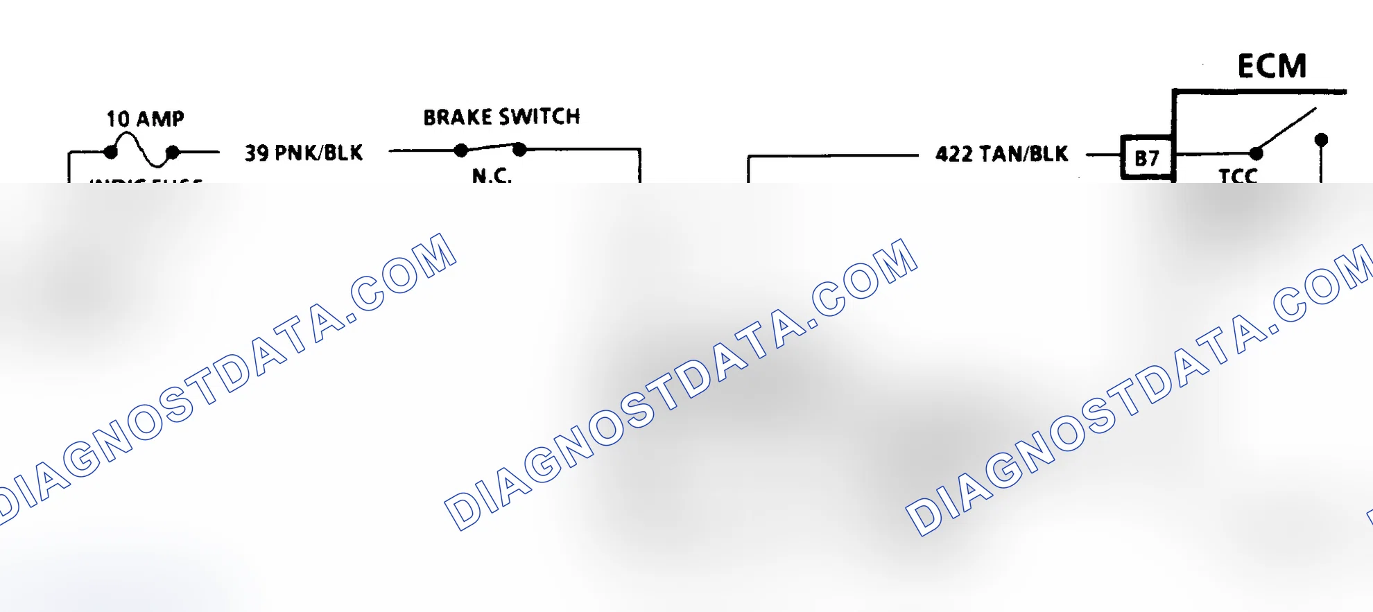 Scheme 153: CHART C-8A, TORQUE CONVERTER CLUTCH ELECTRICAL DIAGNOSIS 2.5L TBI W BODY