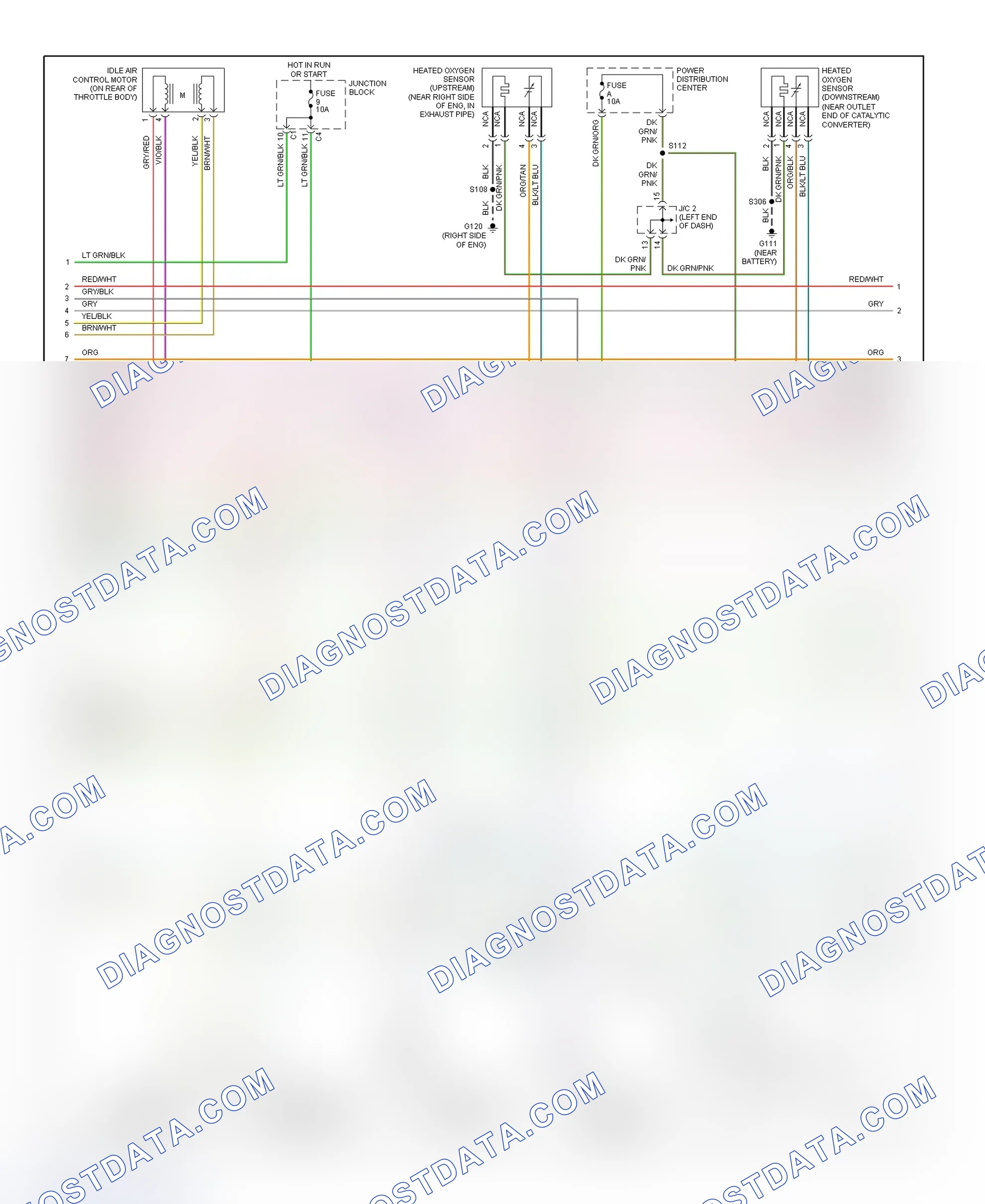 Scheme 32: PCM Wiring Diagram (Dakota - 3.9L & 5.2L - 2 Of 3)