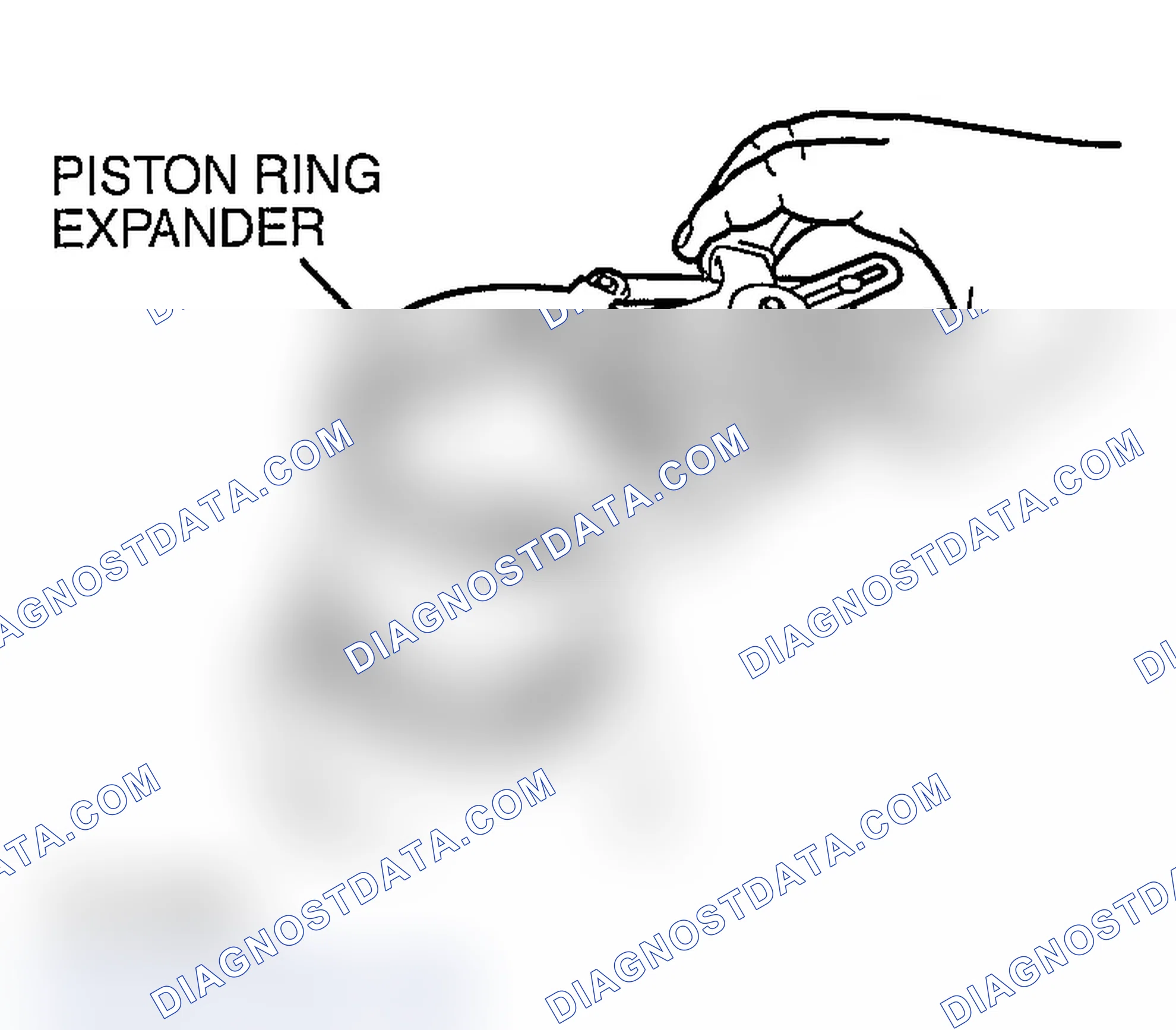 Scheme 728: >> C << PISTON RING NUMBER 2/PISTON RING NUMBER 1 INSTALLATION