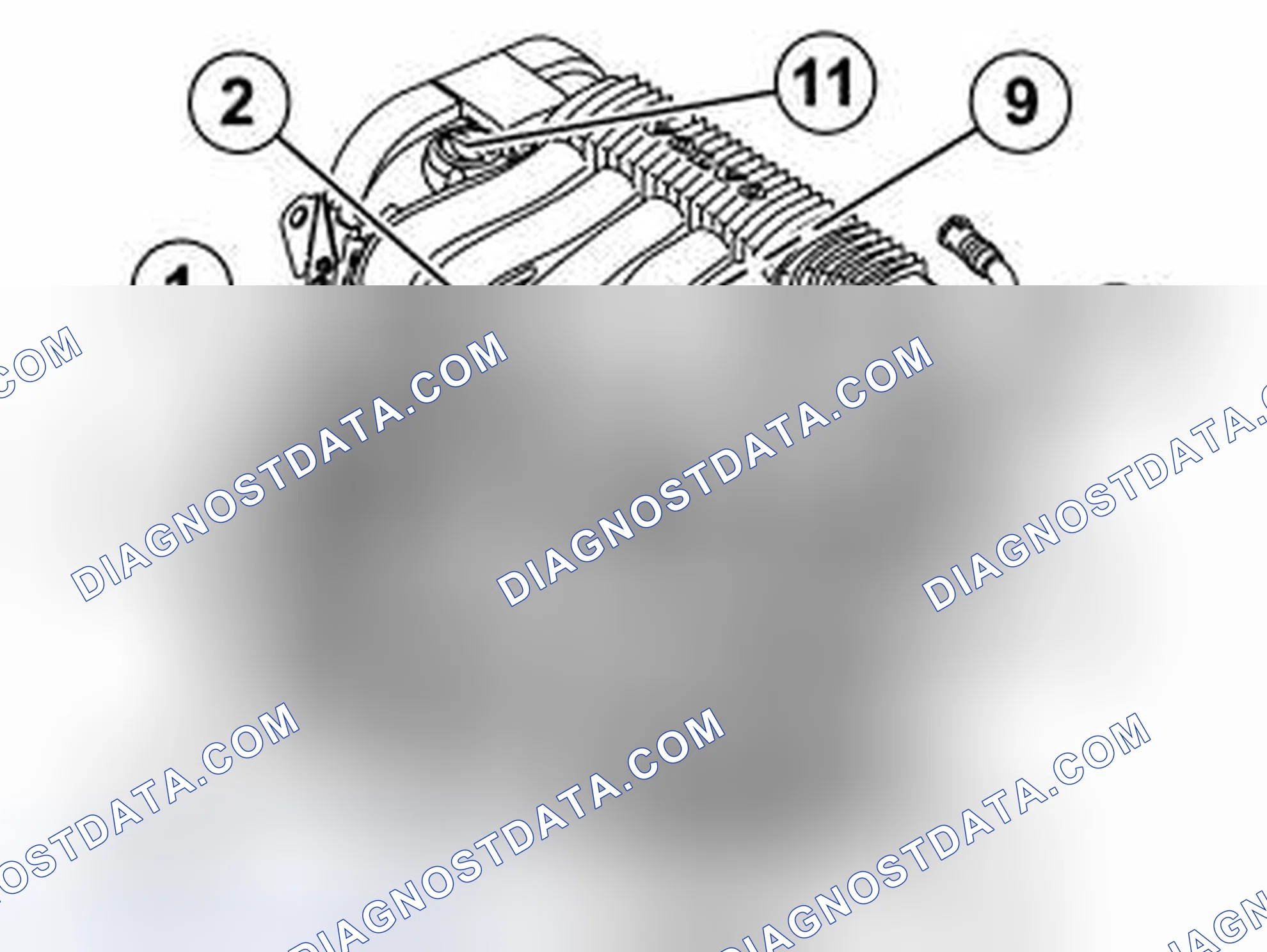 Scheme 249: INSTALLING PARTS ON ENGINE BLOCK