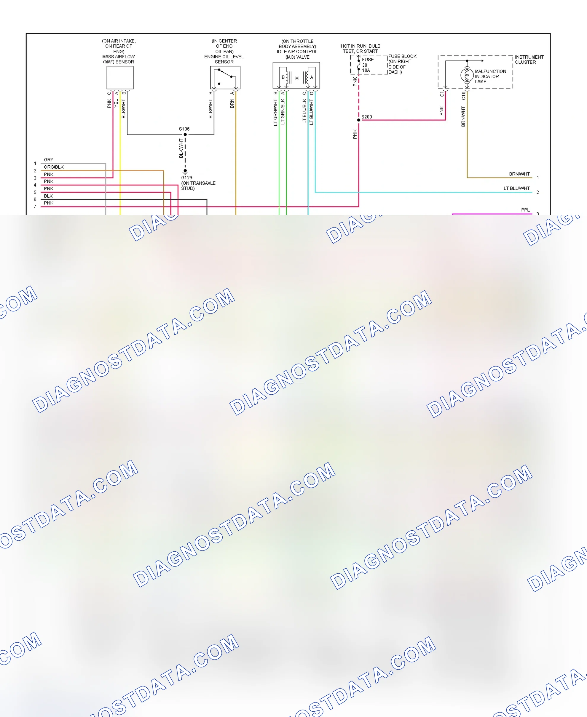 Scheme 127: PCM Wiring Diagram (Lumina - 3.1L - 3 Of 4)