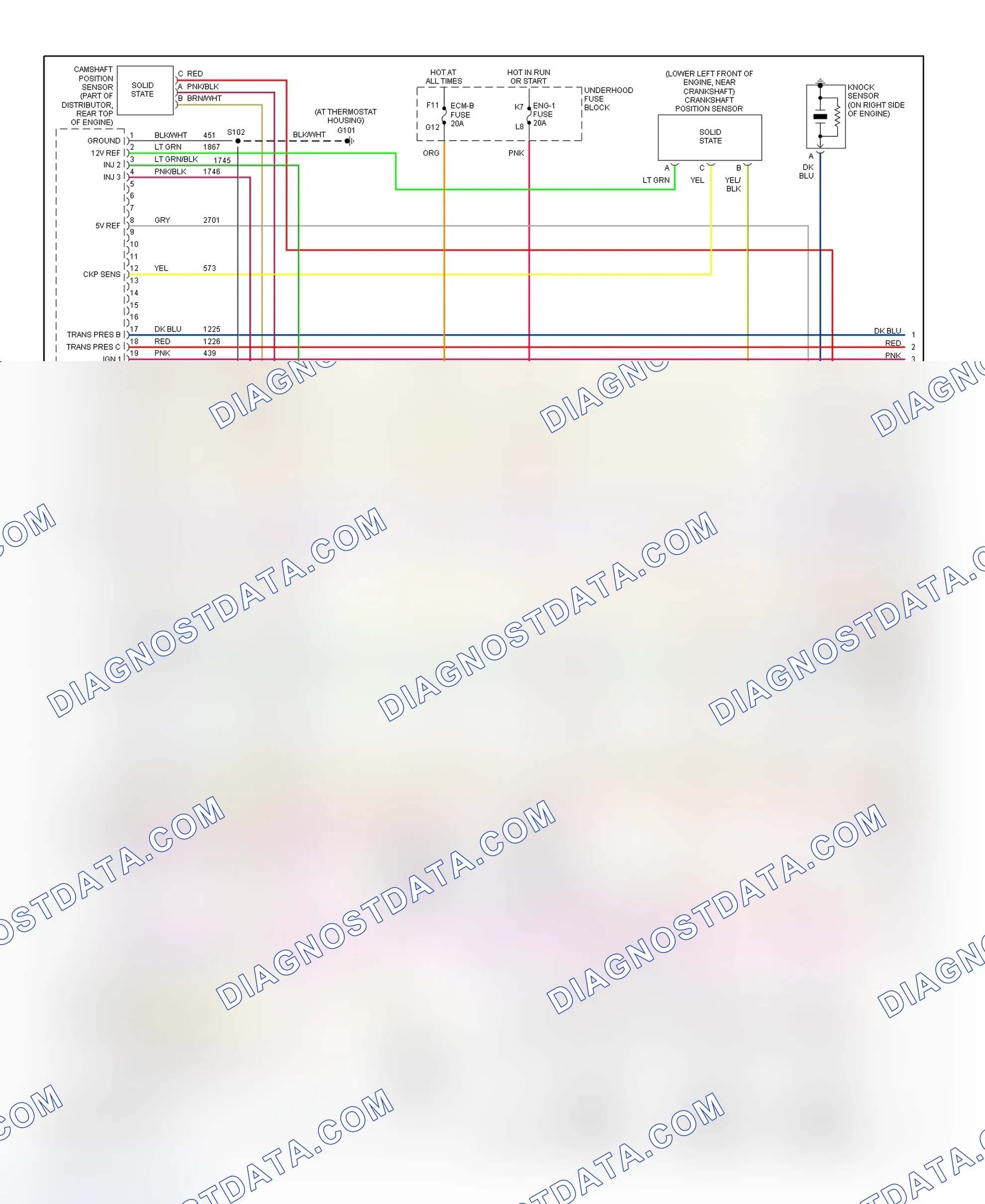 Scheme 127: PCM Wiring Diagram (Chevy Express & Savana - 5.7L CNG Bi-Fuel - 1 Of 6)