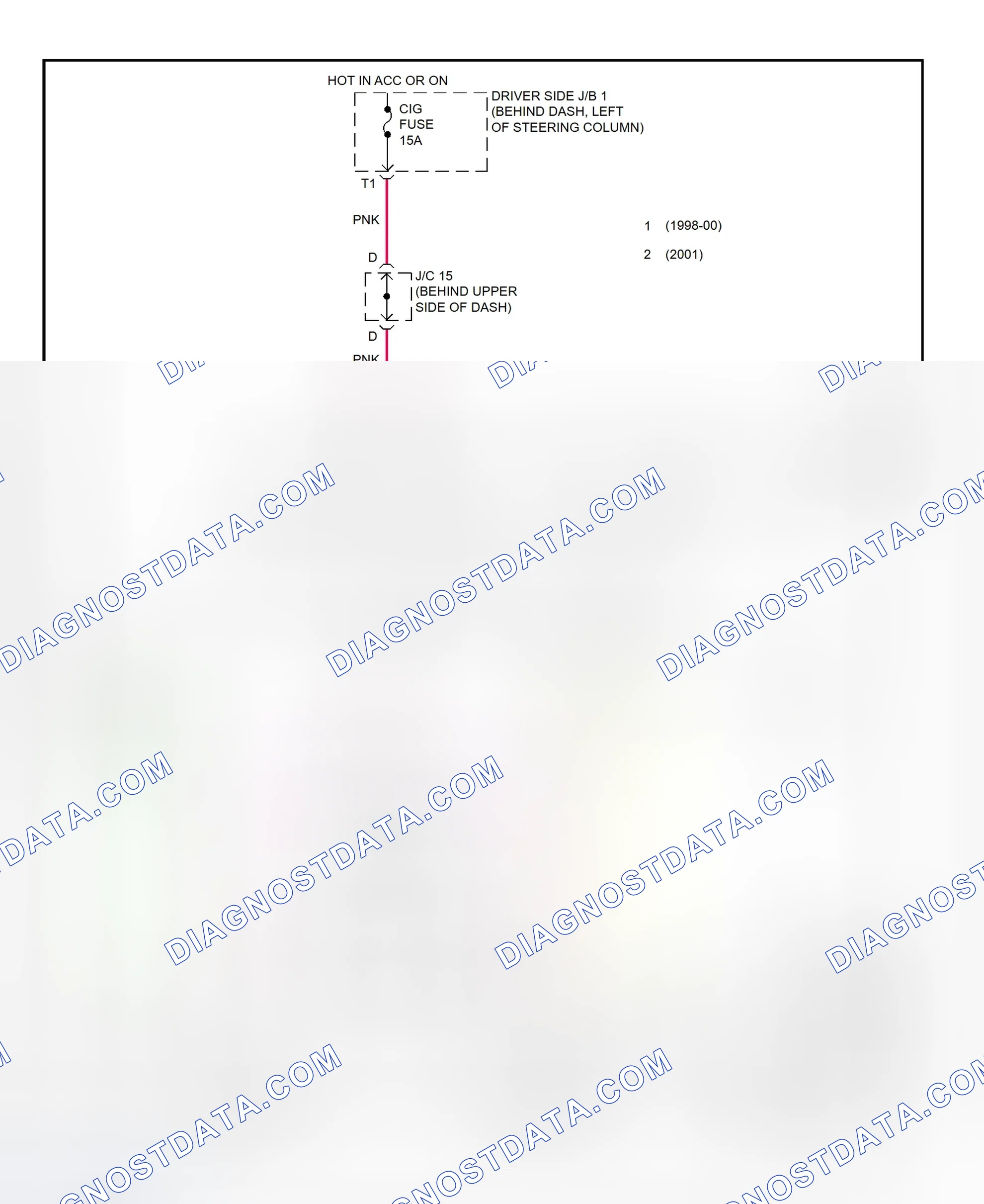 Scheme 39: Power Mirror System Wiring Diagram (Sienna)