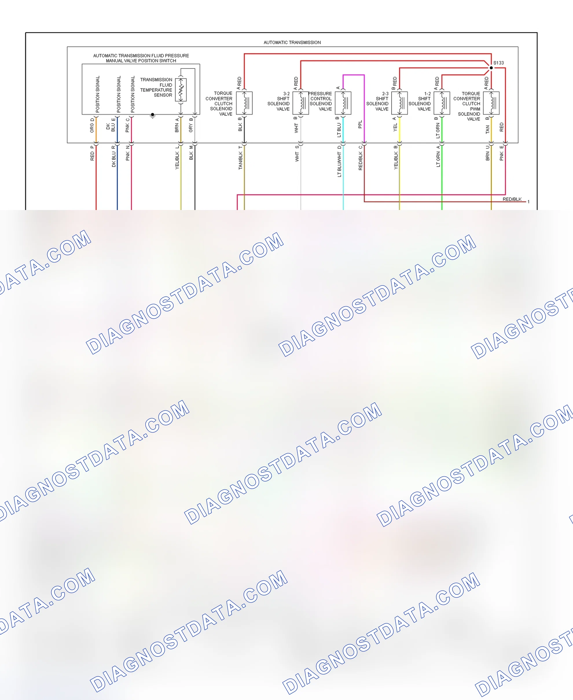 Scheme 12: PCM Wiring Diagram (Sonoma & S10 Pickup - 2.2L VIN 4 - 2 Of 3)