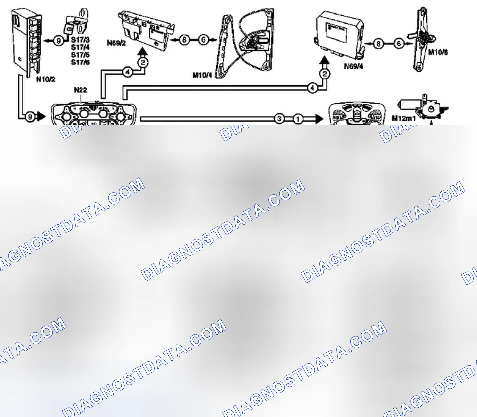 Scheme 57: Automatic Air Conditioning (AAC) Component Networking - Comfort Closing And Opening