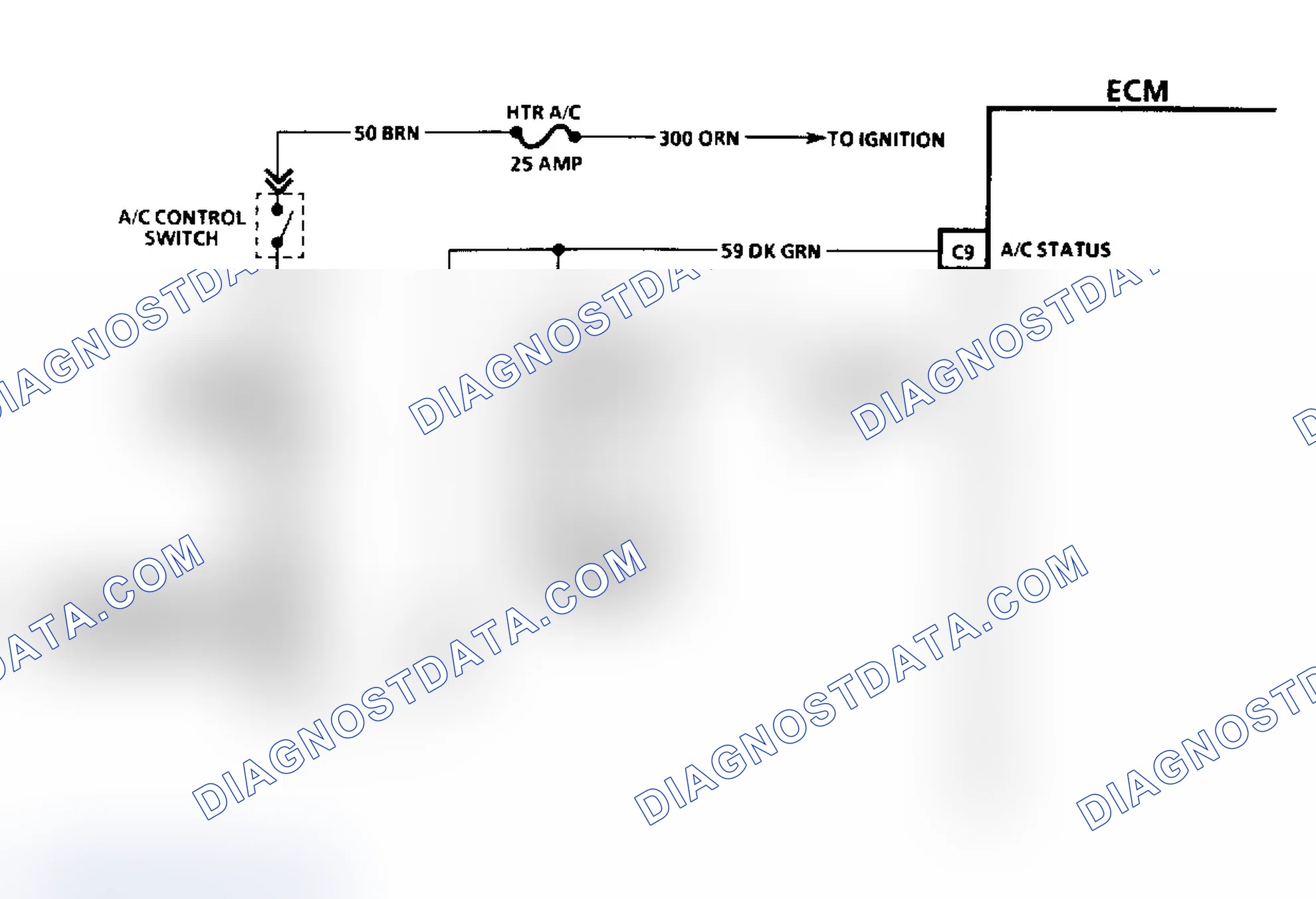 Scheme 227: Chart C-10 Flow Chart (5.7L VIN 7 - "D" Body) A/C Clutch Control Circuit Diagnosis