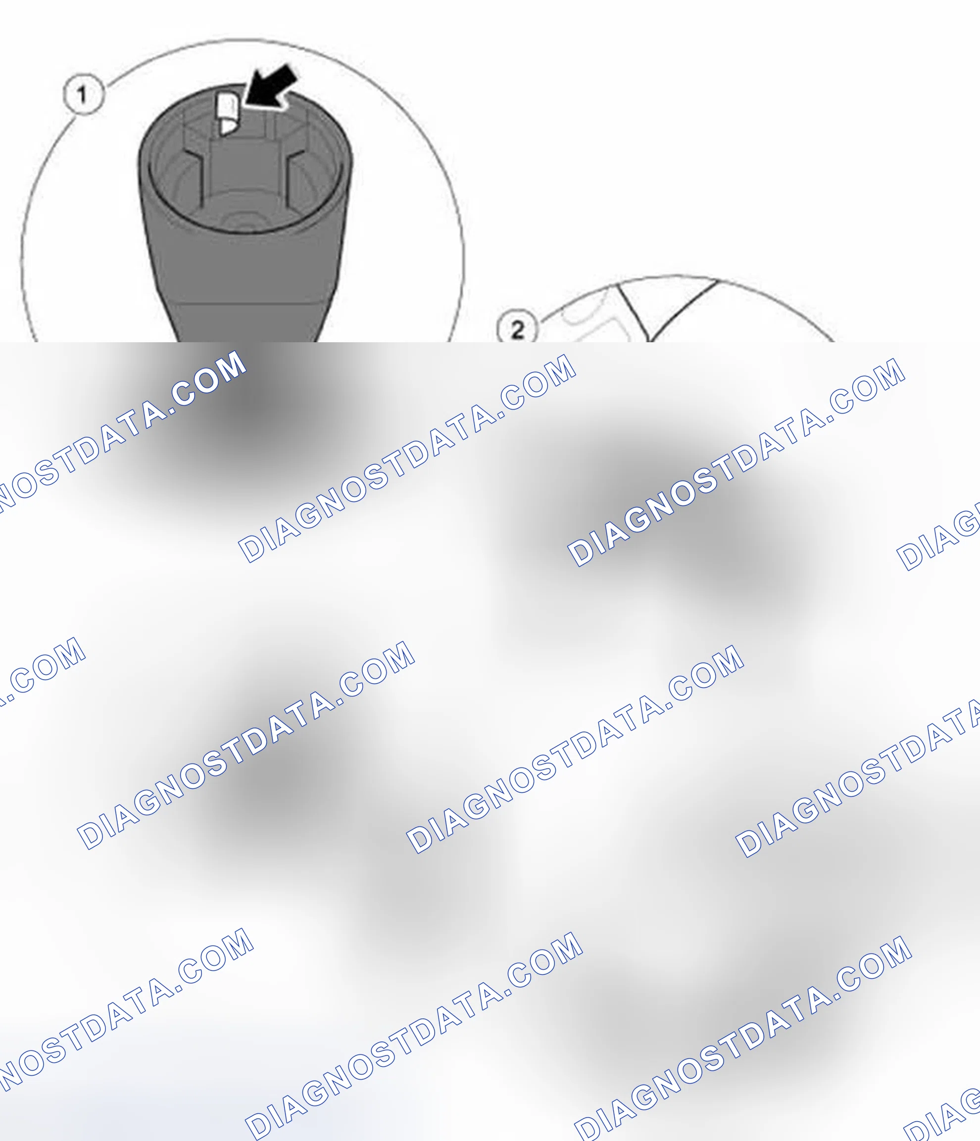 Scheme 24: Installing the interior rearview mirror