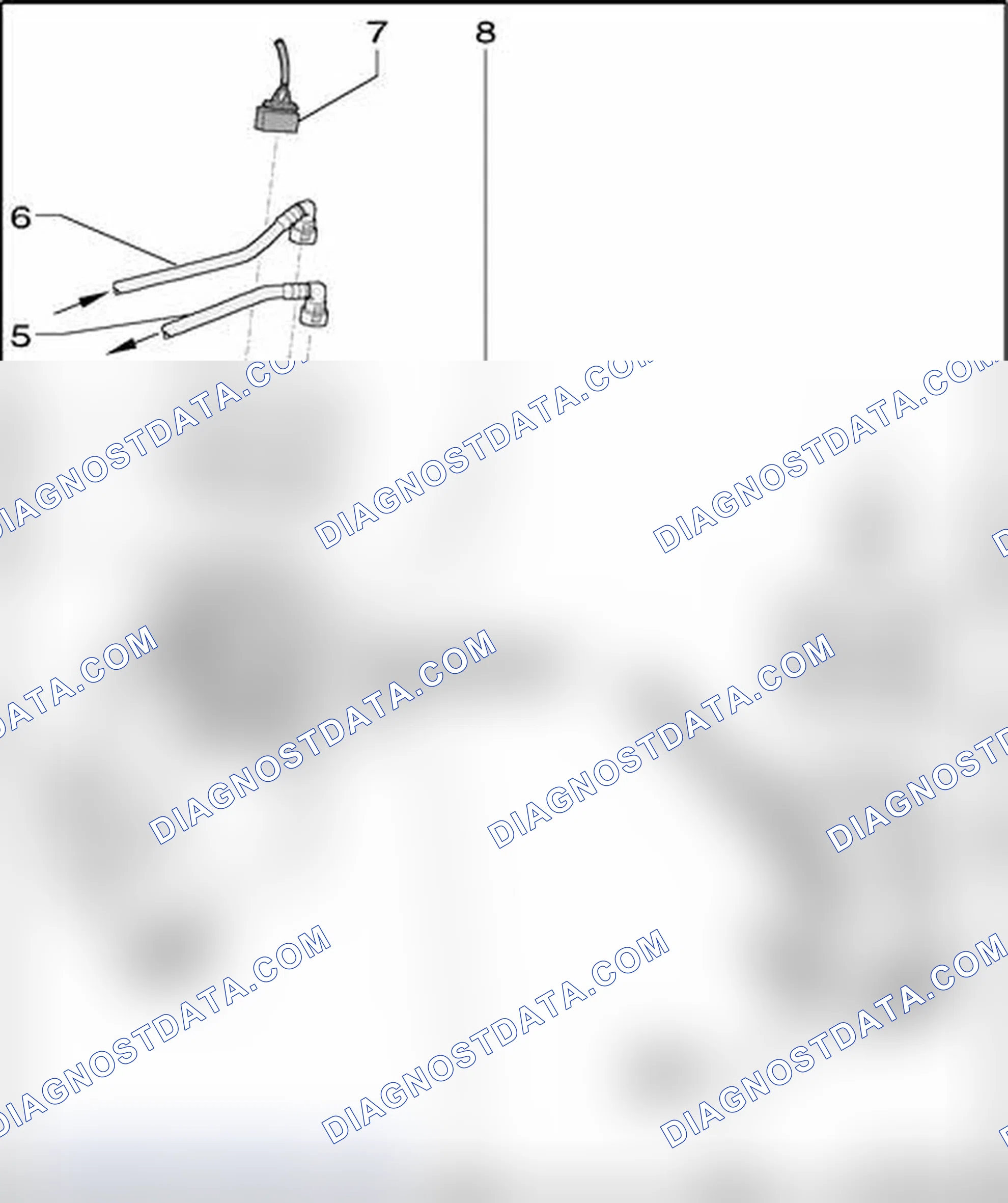 Scheme 560: Fuel delivery unit and fuel level sensor, assembly overview